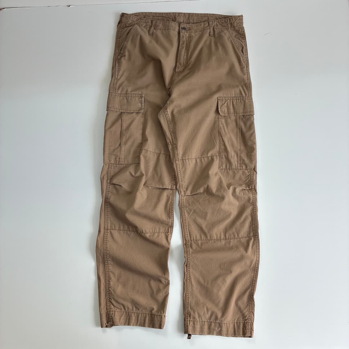 Carhatt 칼하트 베이지브라운 레귤러 팬츠 상품이미지2