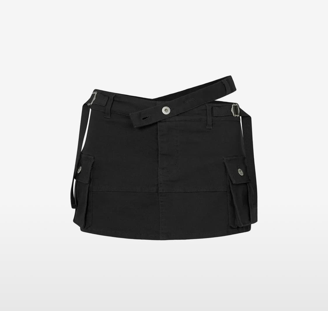 페인오어플레져 닉스 미니 스커트 블랙 상품이미지1