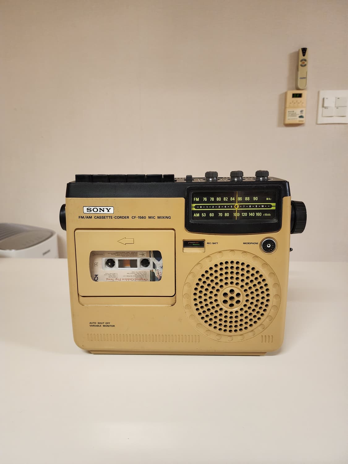 예쁜 소니 빈티지 라디오 카세트플레이어 TC-1560 상품이미지2