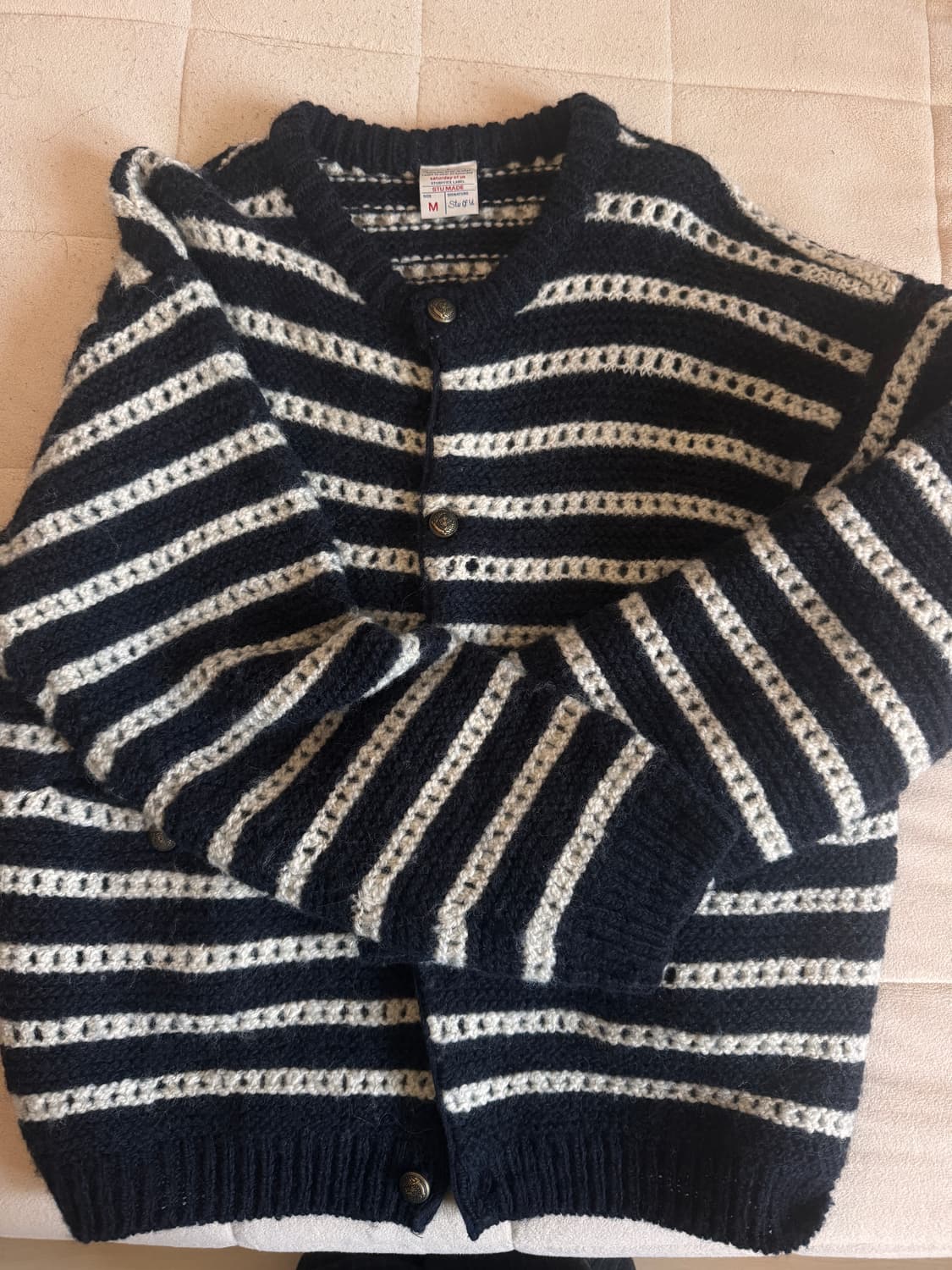 stu 스트라이프 가디건 상품이미지1