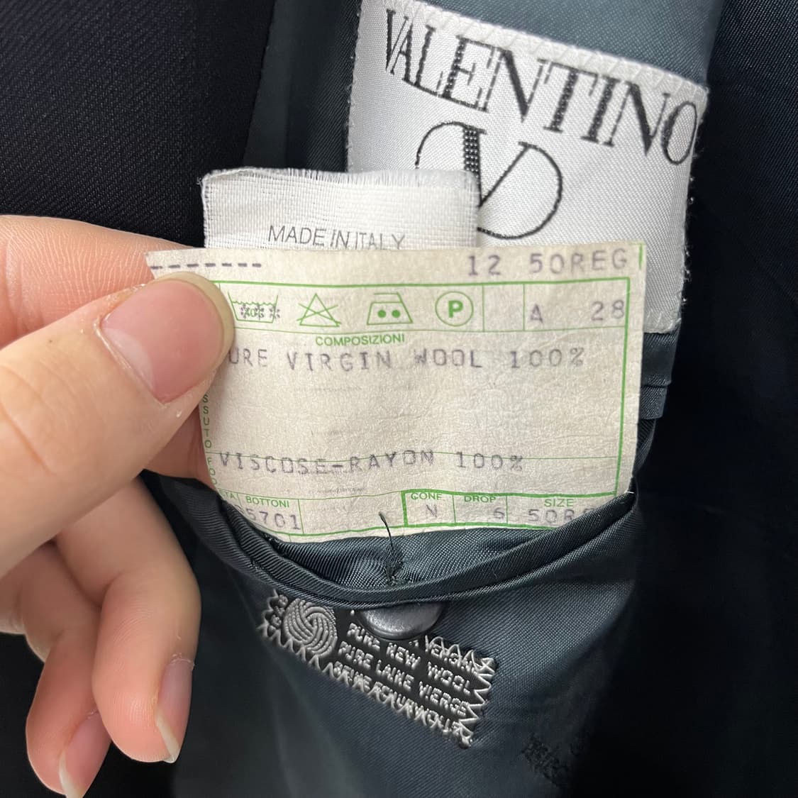 발렌티노 블랙 남성 블레이저 L 상품이미지8