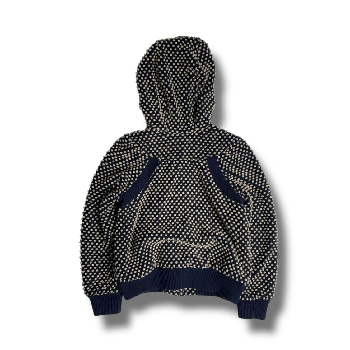 Tsumori chisato 도트 울 블렌드 후드 자켓 상품이미지6