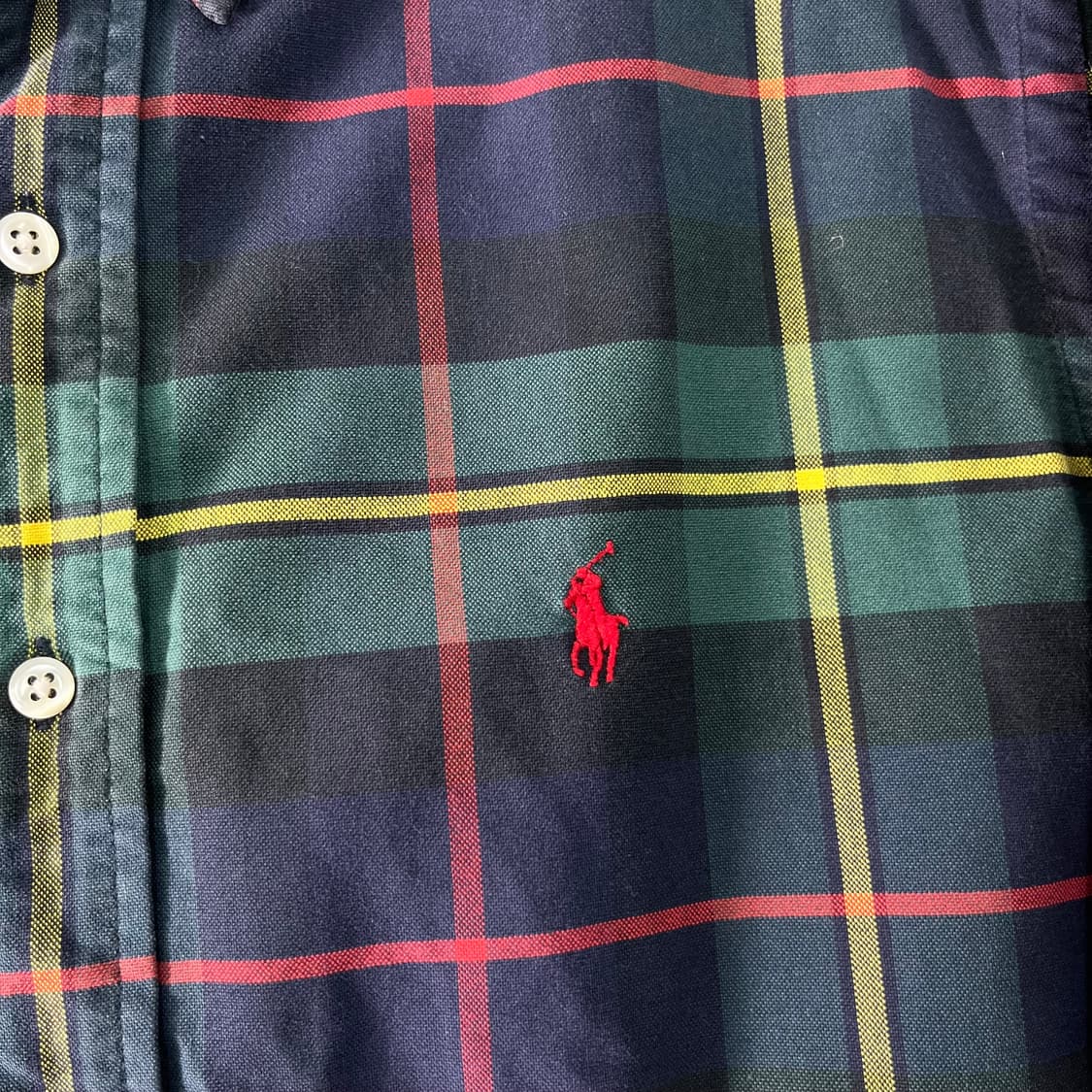 100 폴로랄프로렌 빈티지 체크 코튼 셔츠 상품이미지3