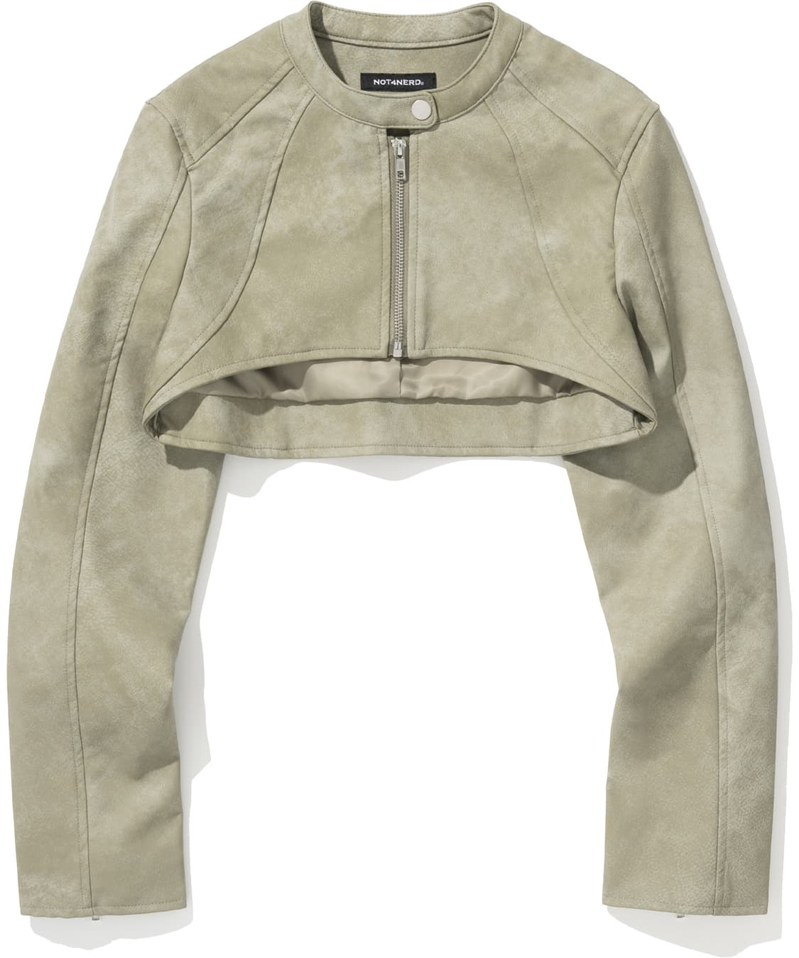 [낫포너드] W Vintage Cropped Leather Jacket 상품이미지1