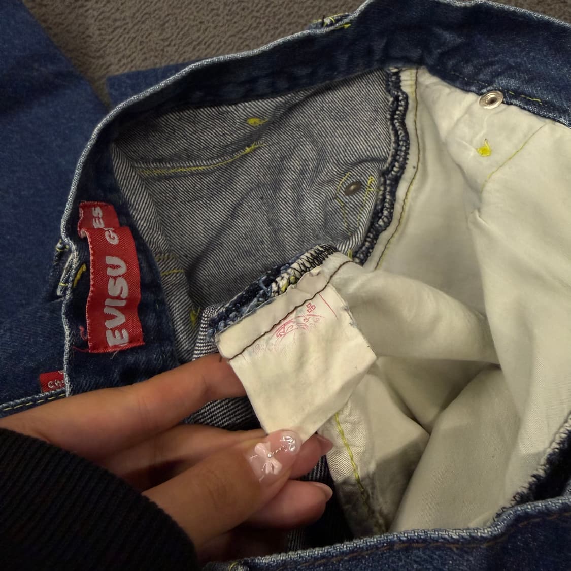 [ 정품 ] 에비수 일본 빈티지 빅로고 데님 청바지 상품이미지5