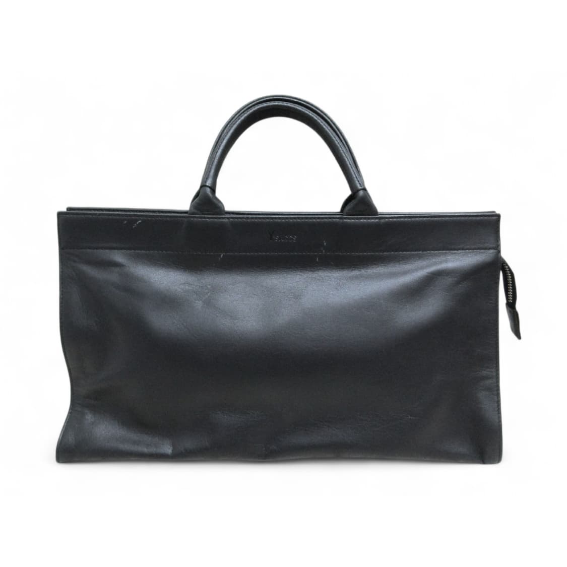 요지 야마모토 Y'SACCS 소가죽 스퀘어 토트백 상품이미지1