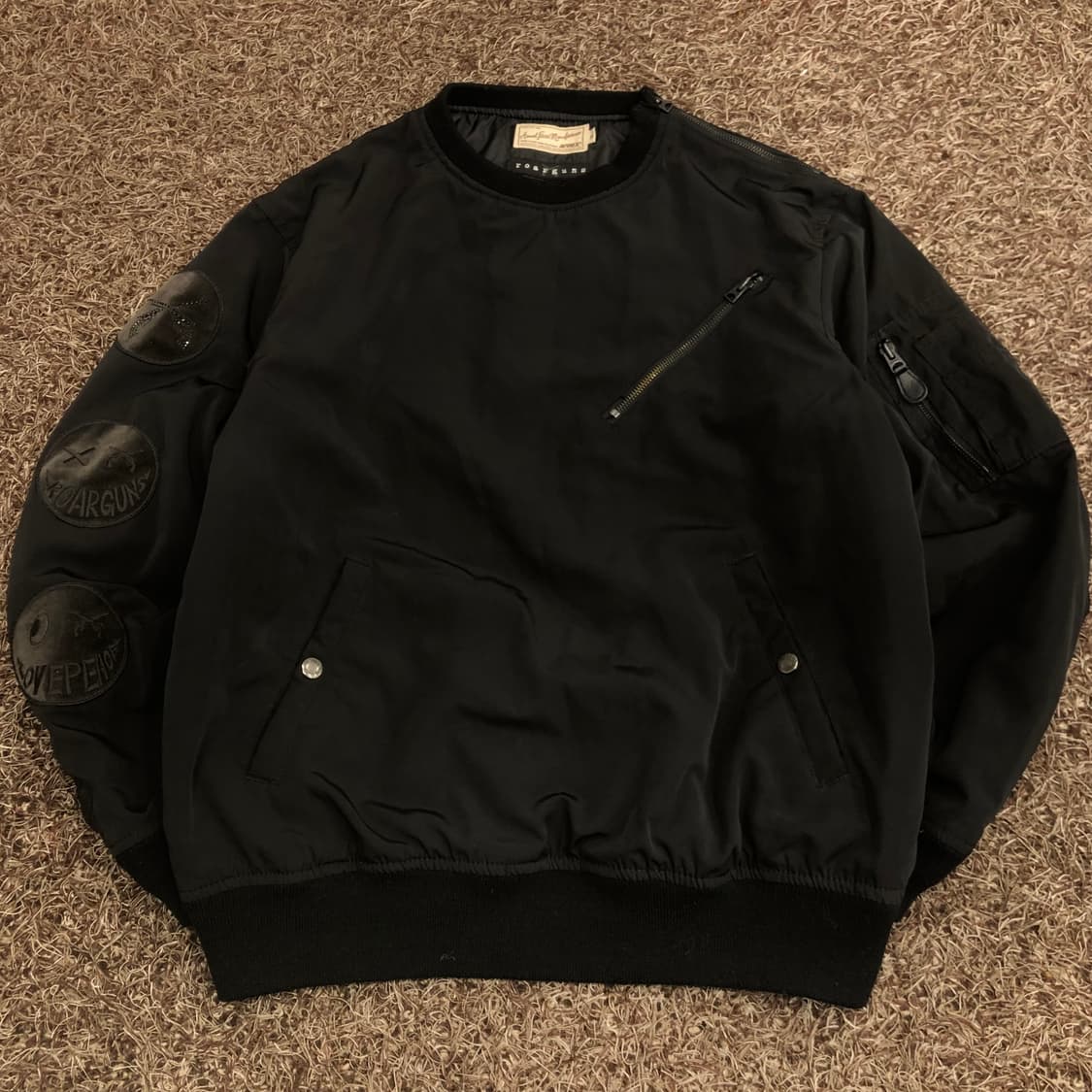 아비렉스 X 로어건즈 ma-1 패치 크루넥 상품이미지1