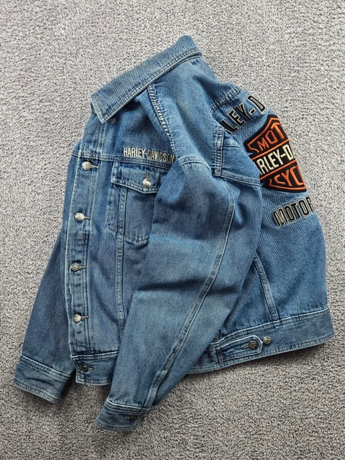 할리데이비슨 바앤실드 데님 트러커 자켓 ( M ) / 11584 상품이미지4