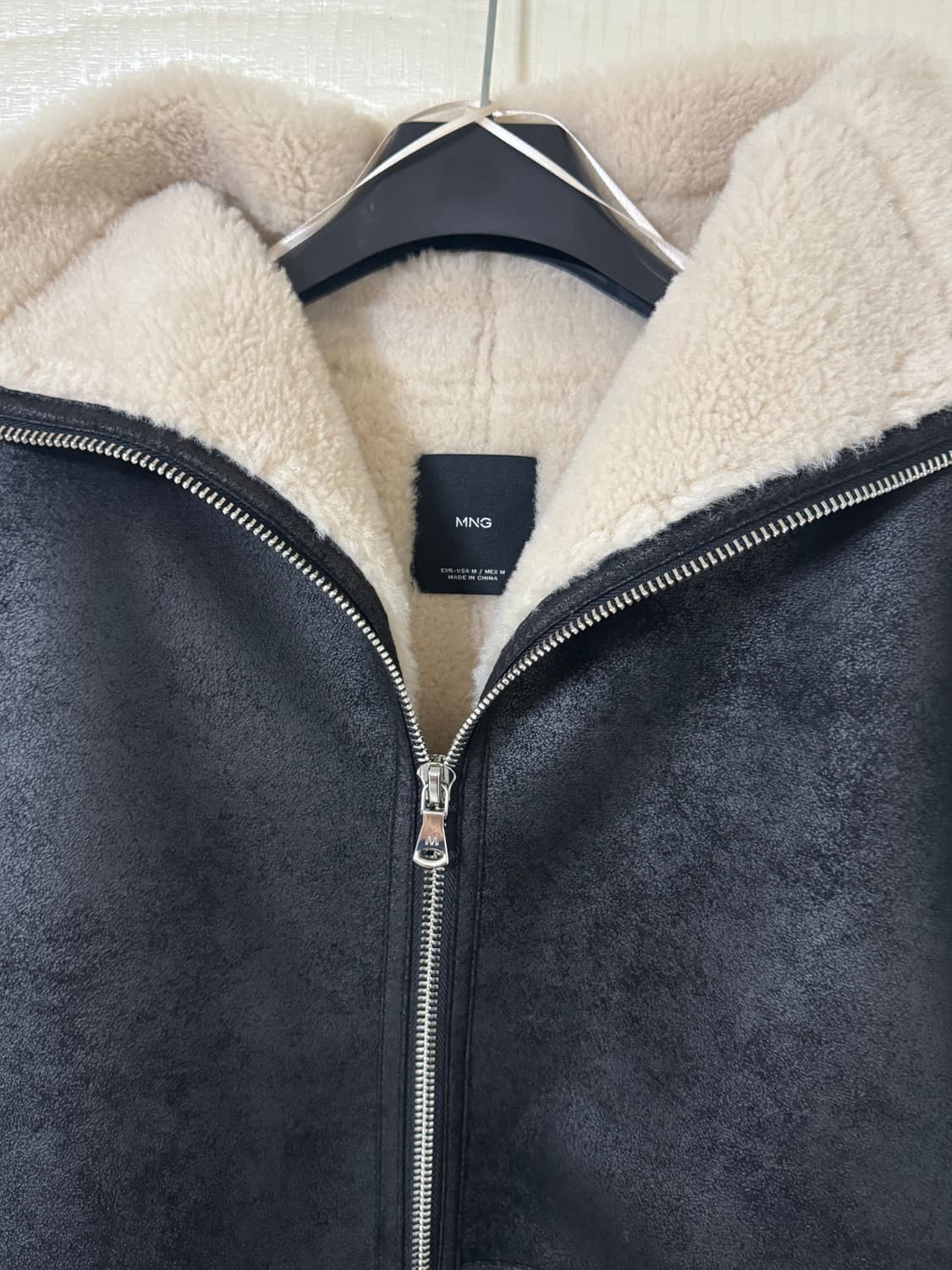 MANGO 무스탕 블랙 상품이미지7