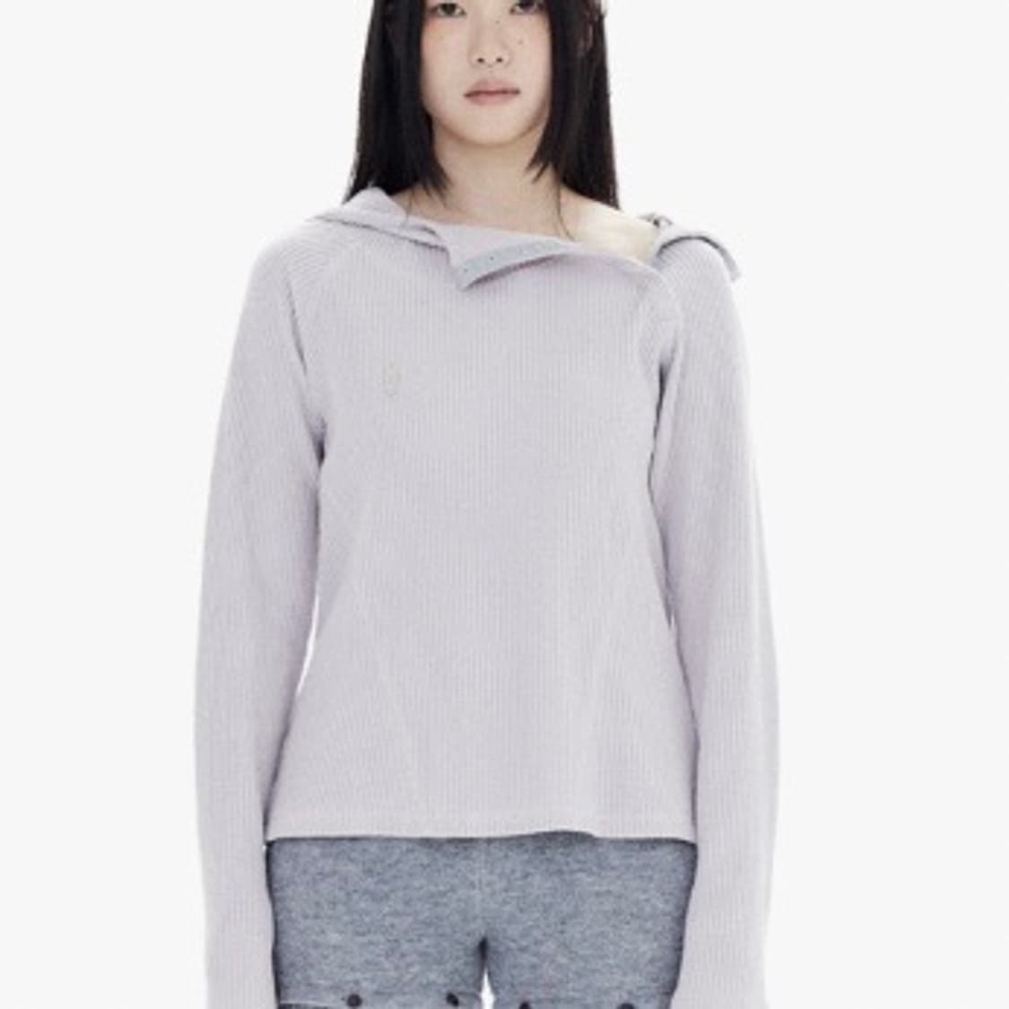 할로미늄 와플 후디 라벤더 색상 s사이즈 상품이미지2