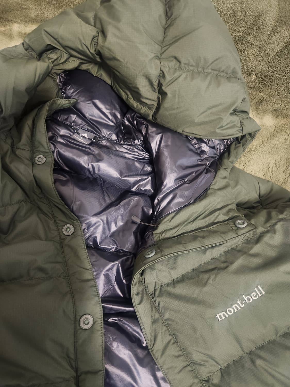 몽벨 초경량 롱패딩 수페리어 다운 트래블 코트 남성용 라지 사이즈 상품이미지4