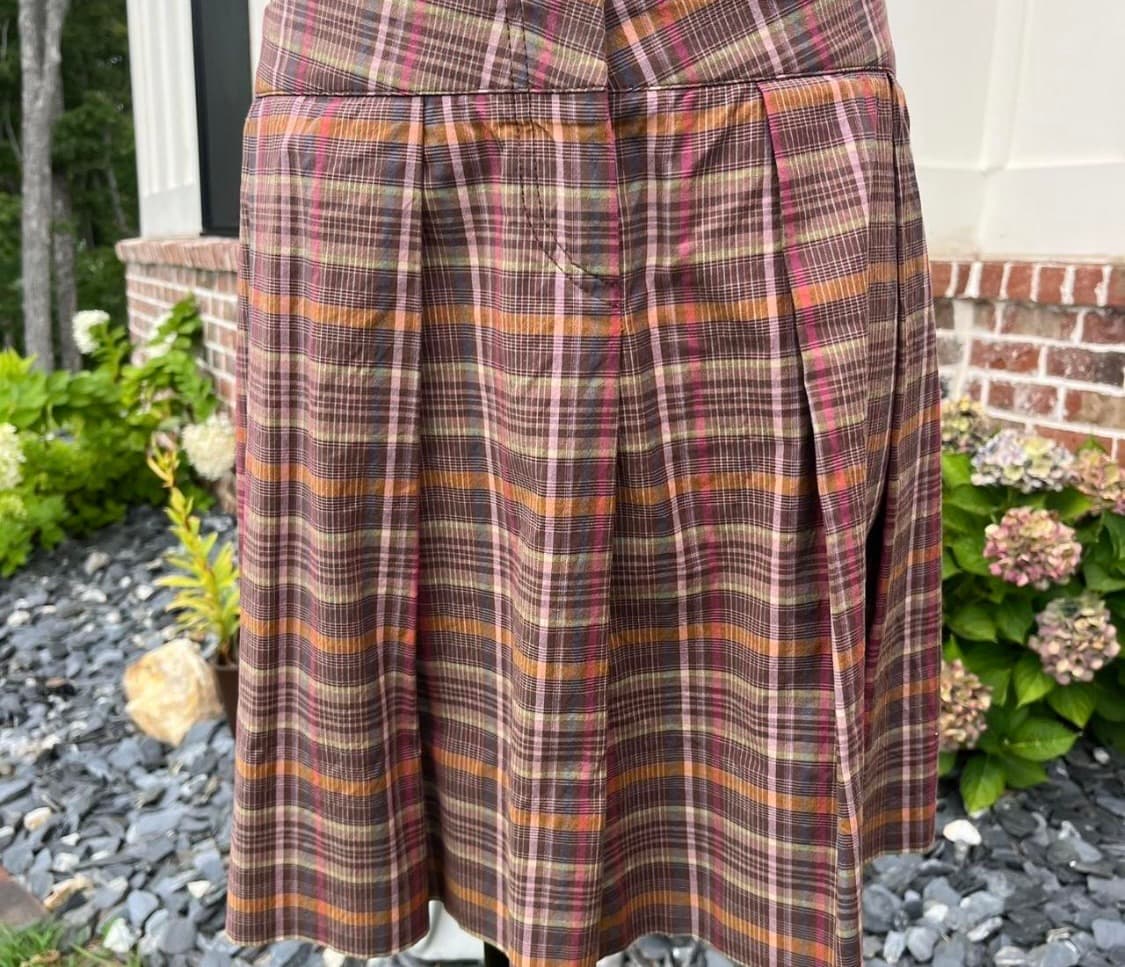 유럽 빈티지 체크 스커트 상품이미지2