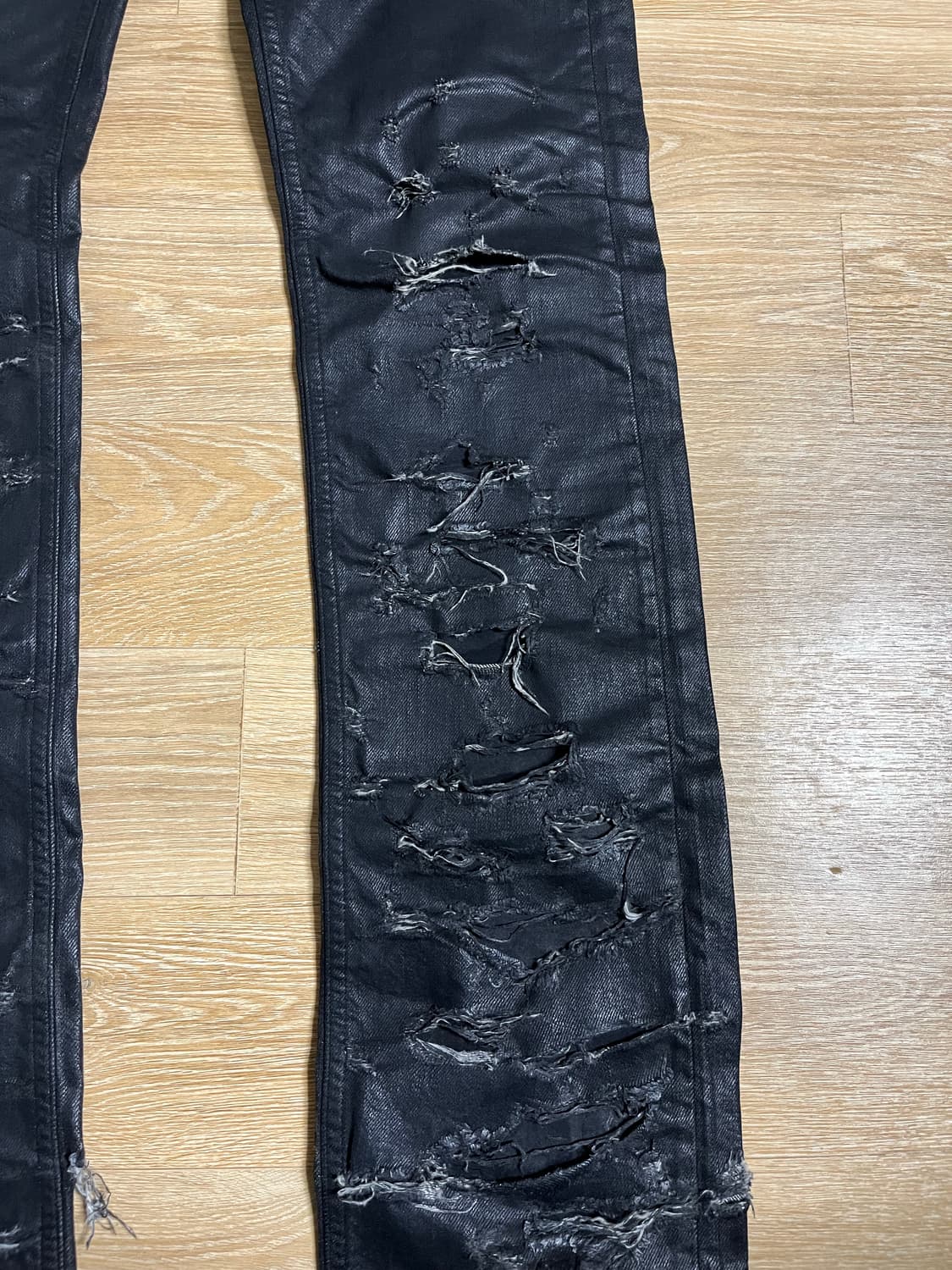 [31] 디올옴므 04ss strip 디스트로이드 왁스 코팅진 상품이미지4