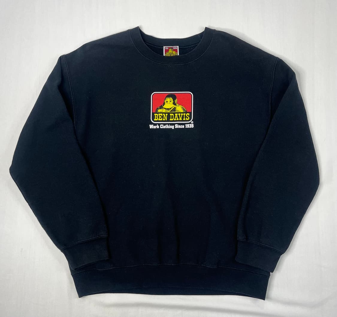 벤 데이비스 블랙 맨투맨 티셔츠 상품이미지1