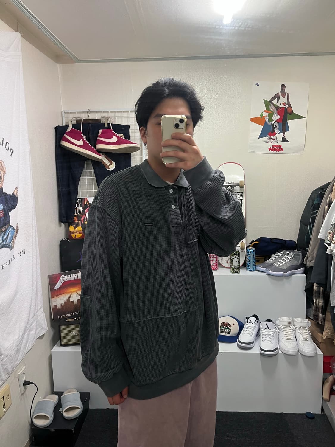 디스이즈네버댓 와플짜임 카라넥 티셔츠 상품이미지5