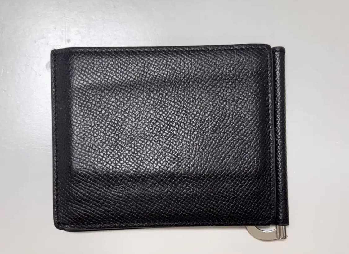 메종마르지엘라 트라이폴드 머니 클립 지갑 (블랙) 상품이미지2