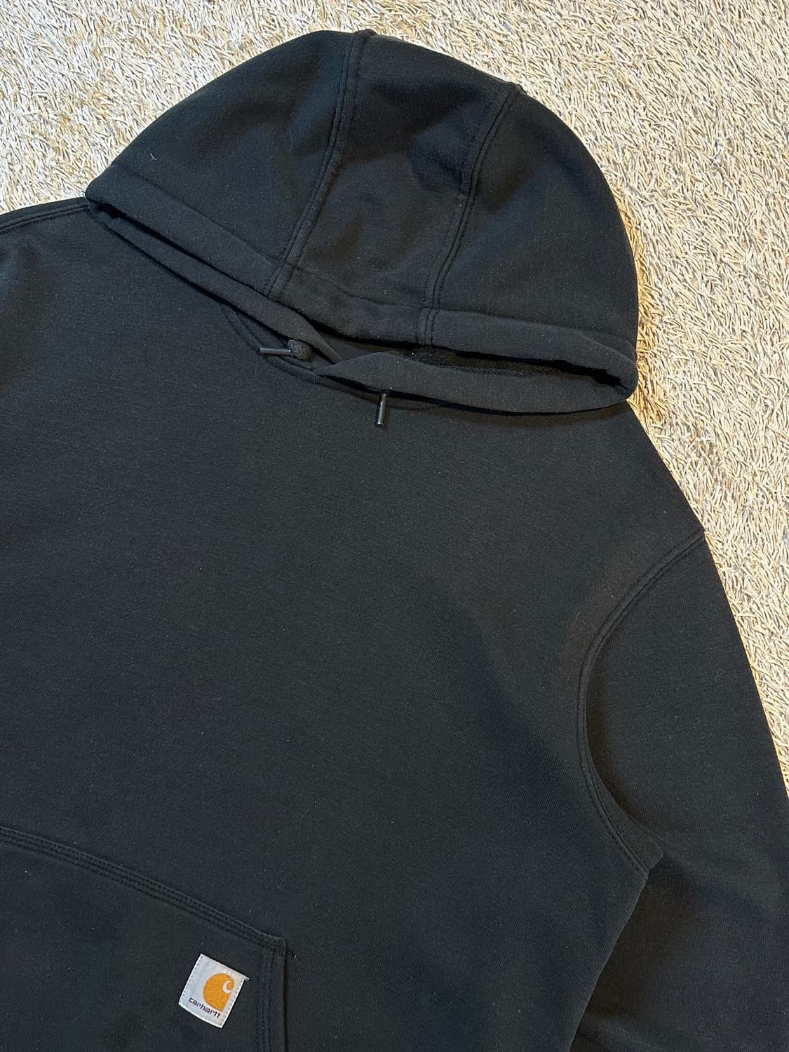 칼하트 CARHARTT 미드웨이트 오리지널핏 기모 후드티 블랙 상품이미지2