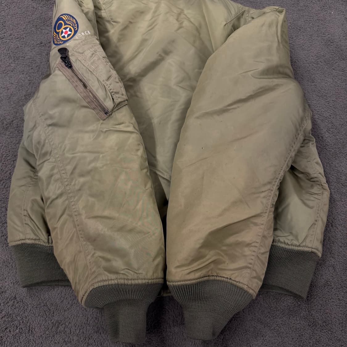 [ L ] 빈티지 U.S B-15 밀리터리 플라이트 항공 점퍼 자켓 상품이미지9