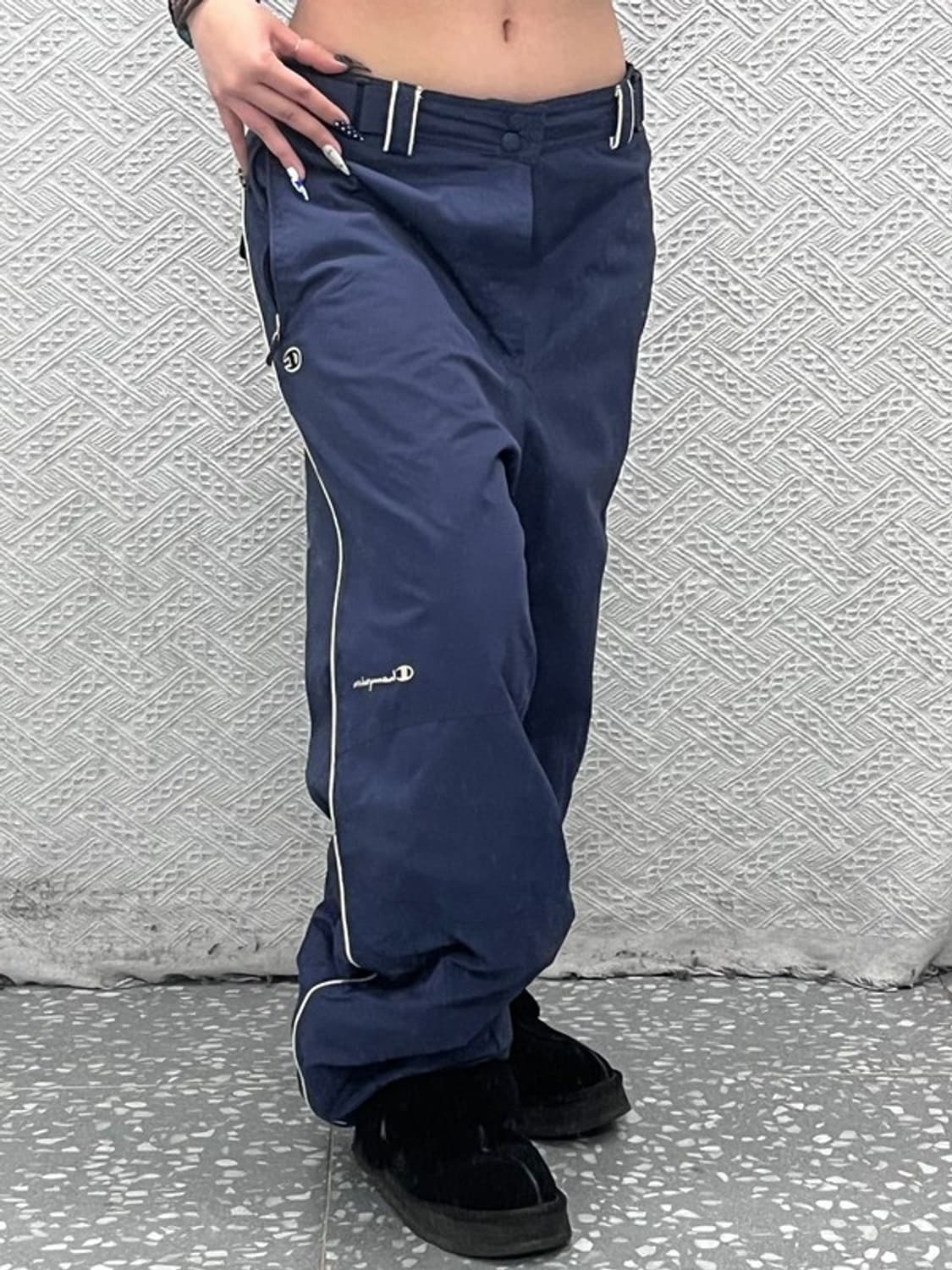 챔피온 올드스쿨 레트로 사이드라인 스키복 바지 85 C08594 상품이미지2