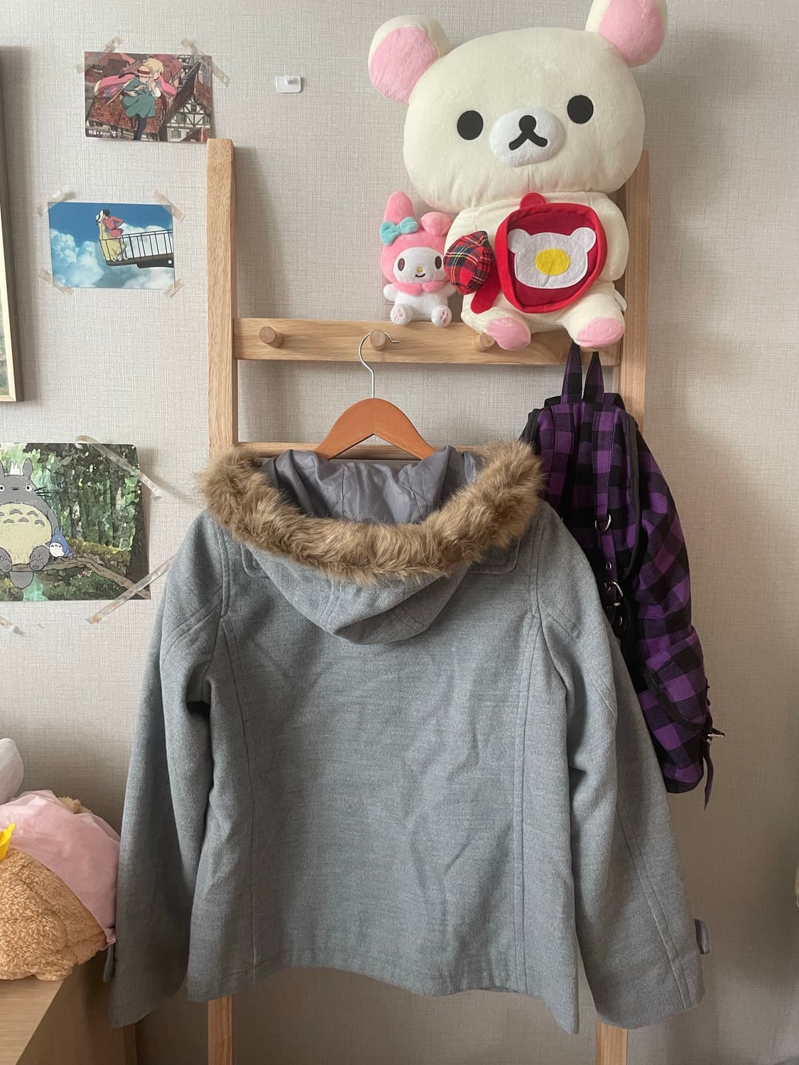 모리걸 빈티지 어스뮤직 퍼 숏떡코 상품이미지2