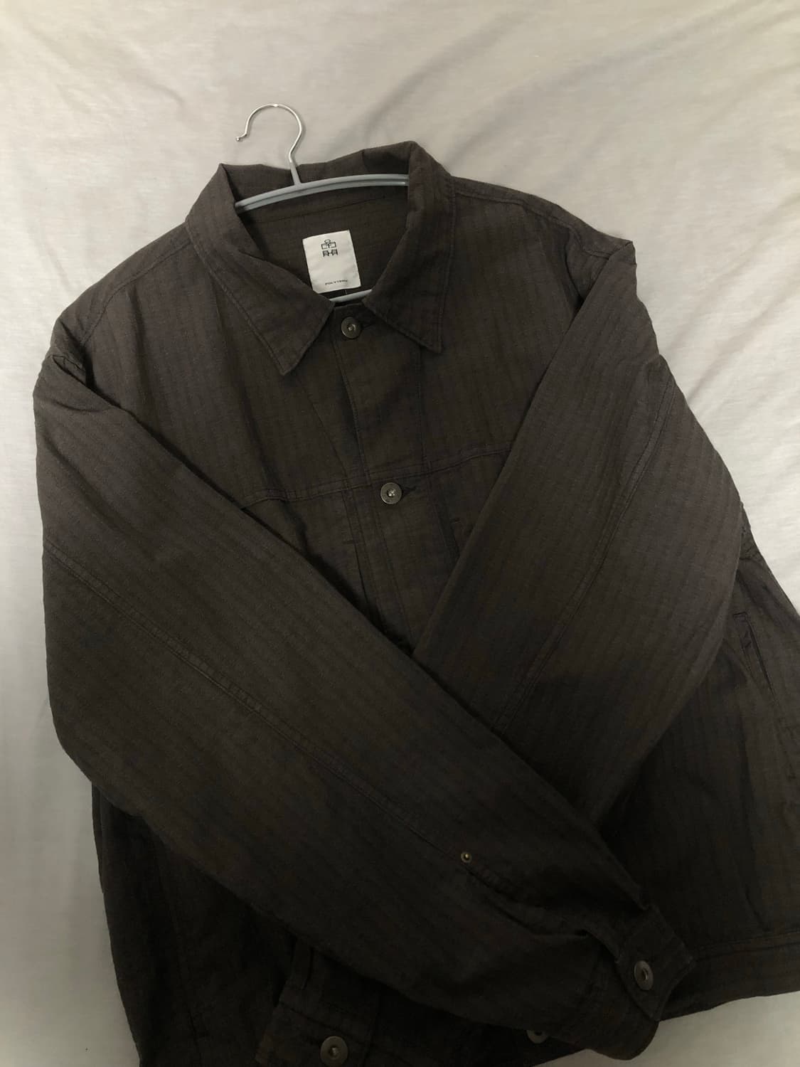 3) 폴리테루 라이트 크러커 스트라이프 차콜 상품이미지1