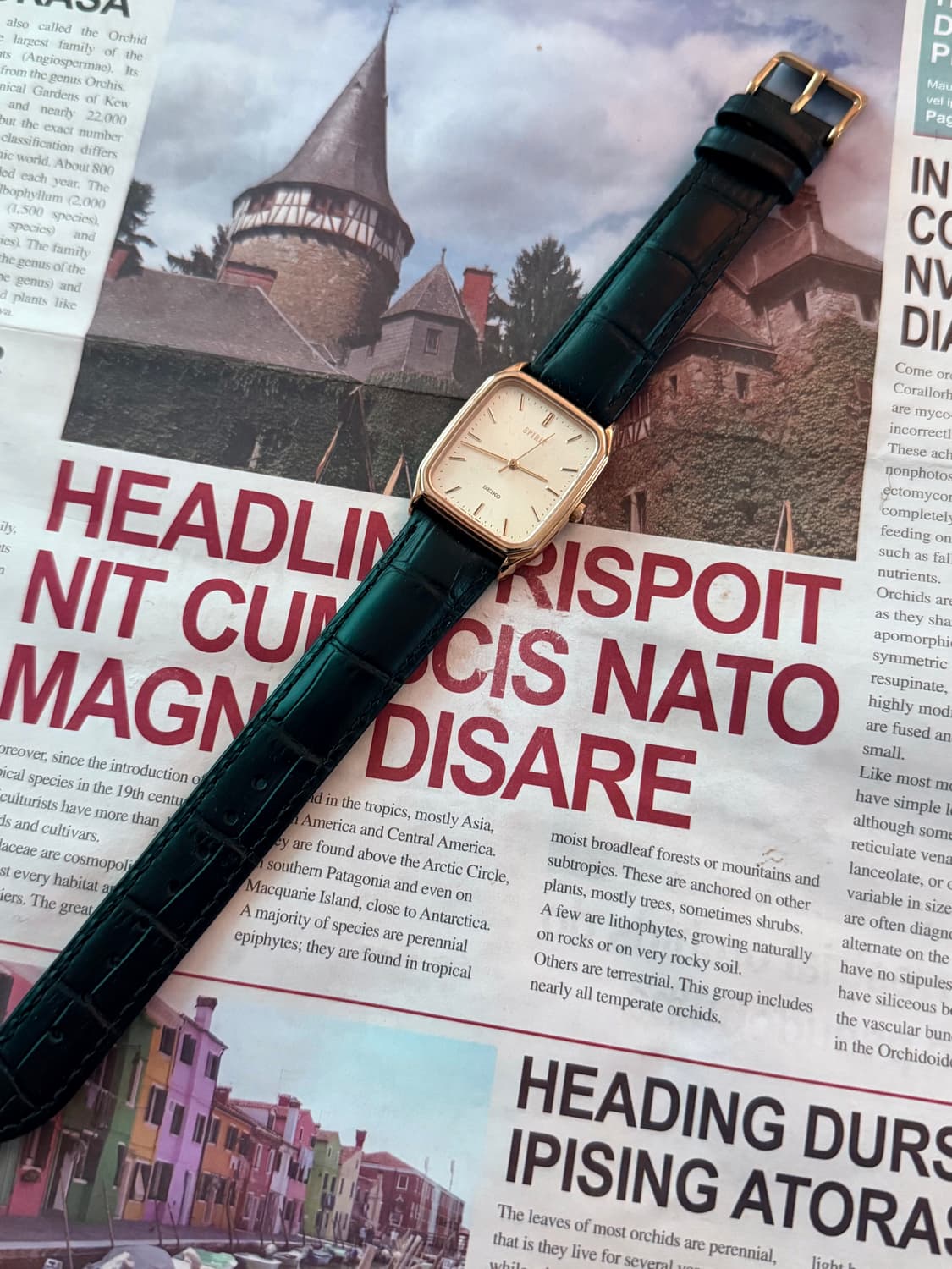 세이코 Seiko 쿼츠 스피릿 스퀘어 골드  상품이미지2