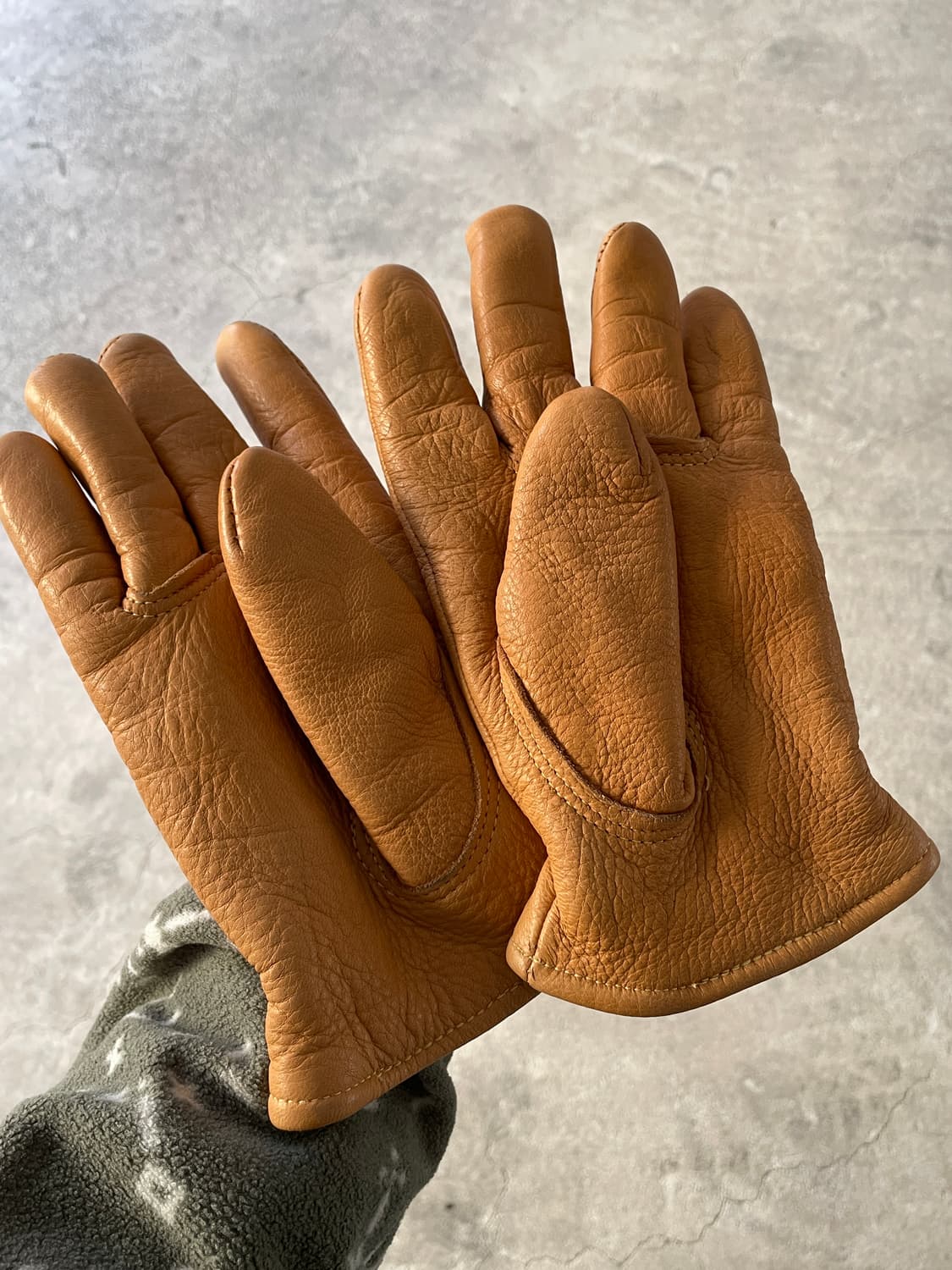 Rare!)80-90s Carhartt Deer Skin  Gloves 상품이미지6