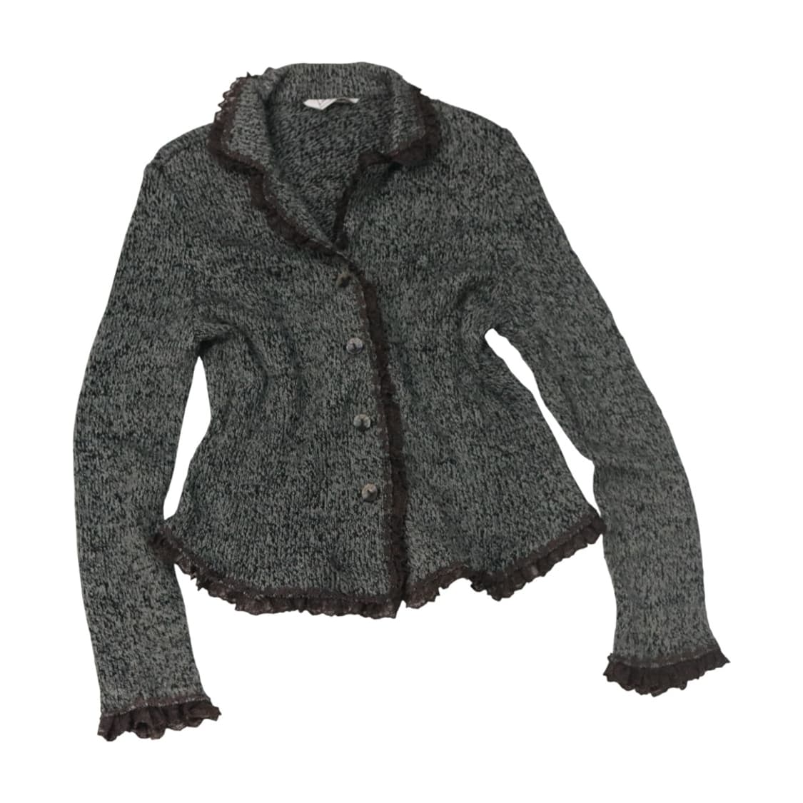 레이스 디테일 니트 가디건 상품이미지1