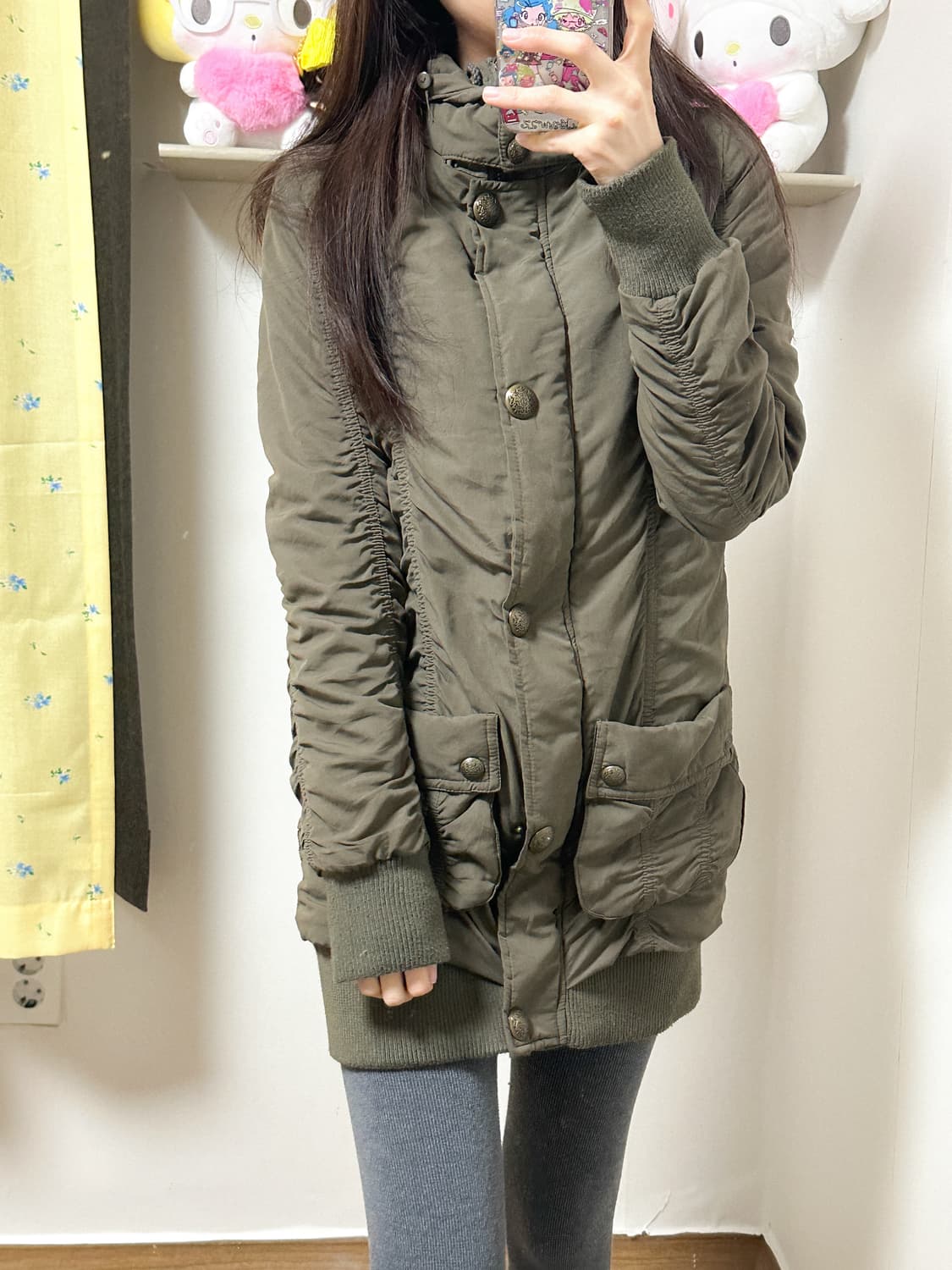 빈티지 핑키앤다이안 카고 밀리터리 점퍼 코트 오네갸루 베메클깔 그런지 상품이미지1