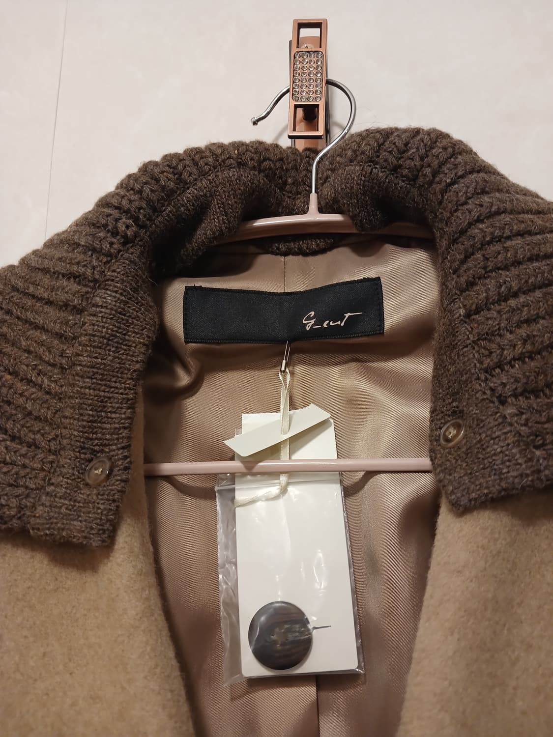 지컷 정품 여성 모 (낙타) 소재 롱코트 85-94-160 (55) 상품이미지3