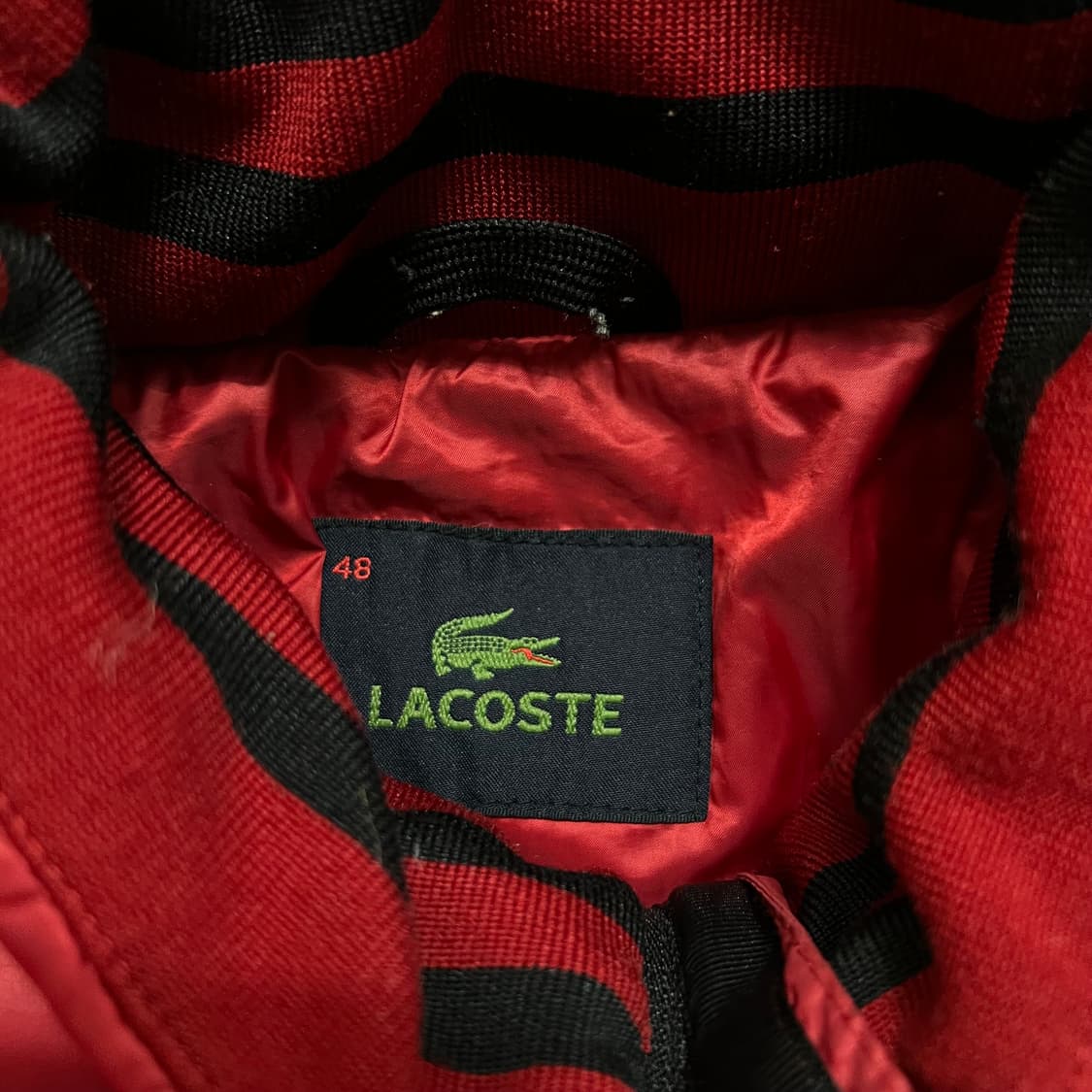 라코스테 구스다운 스탠드넥 경량패딩 점퍼 [레드] 48 상품이미지5