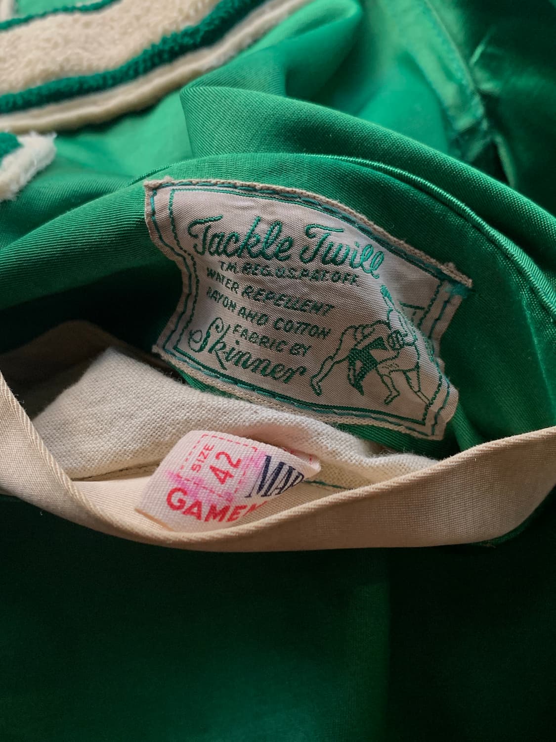 50s GAMEMASTER 레이온 코튼 리버시블 바시티 자켓 상품이미지4