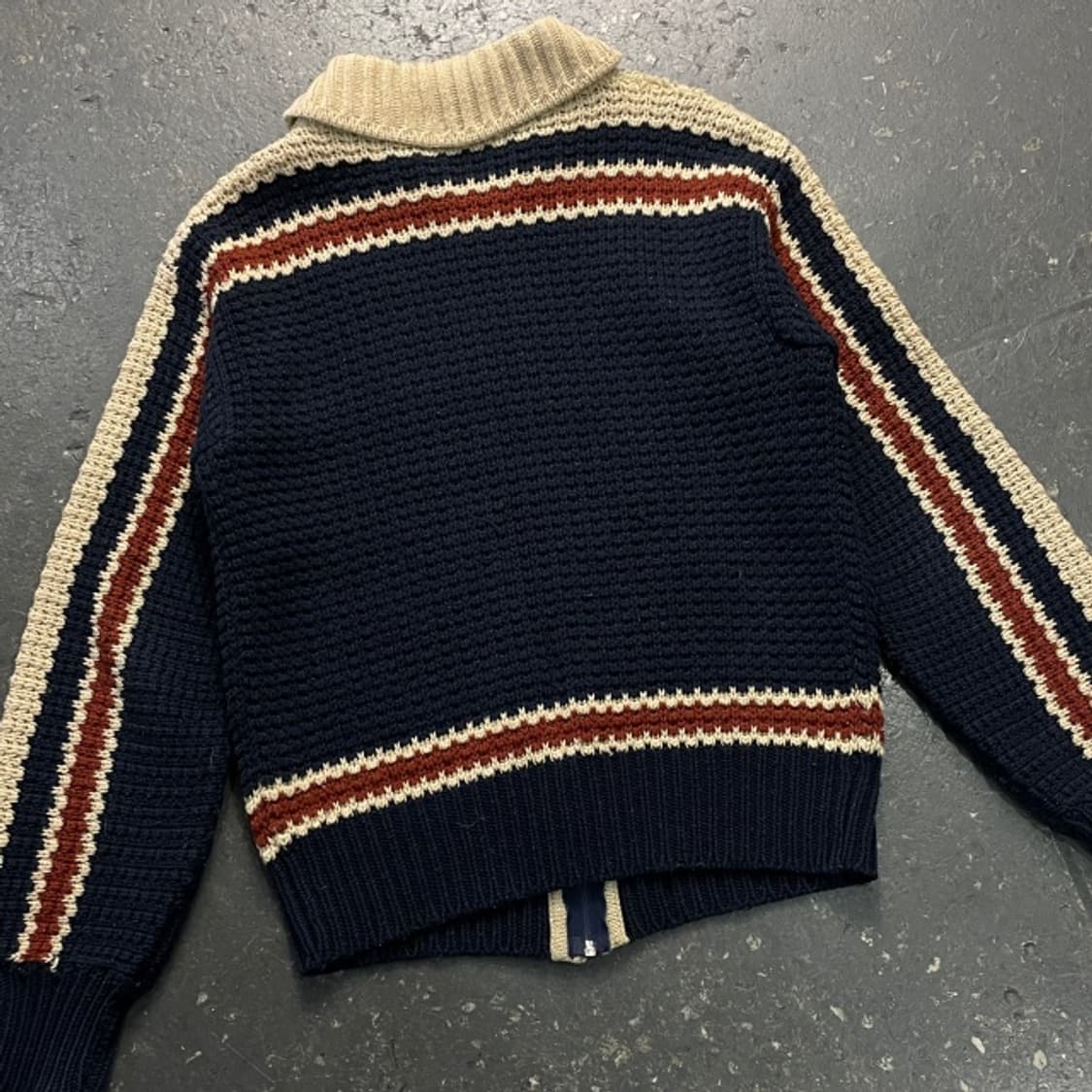 100 빈티지 코위찬 니트집업 상품이미지5