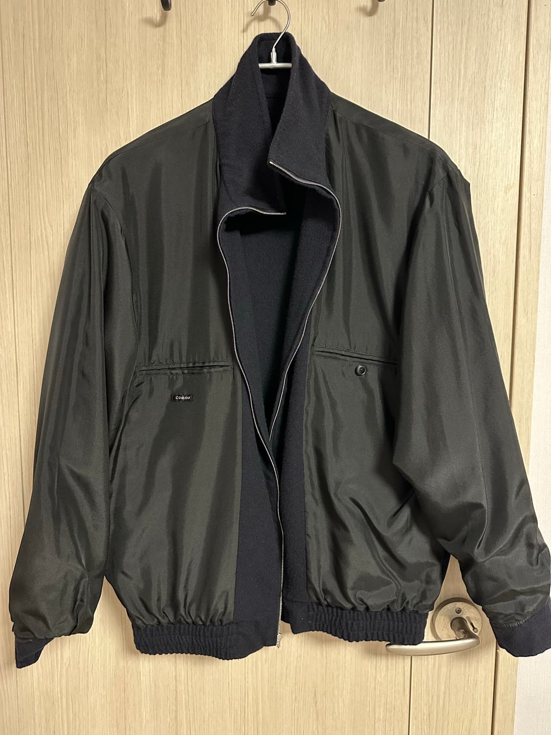 3size) comoli 22aw 캐시미어 트랙 자켓 네이비 상품이미지5