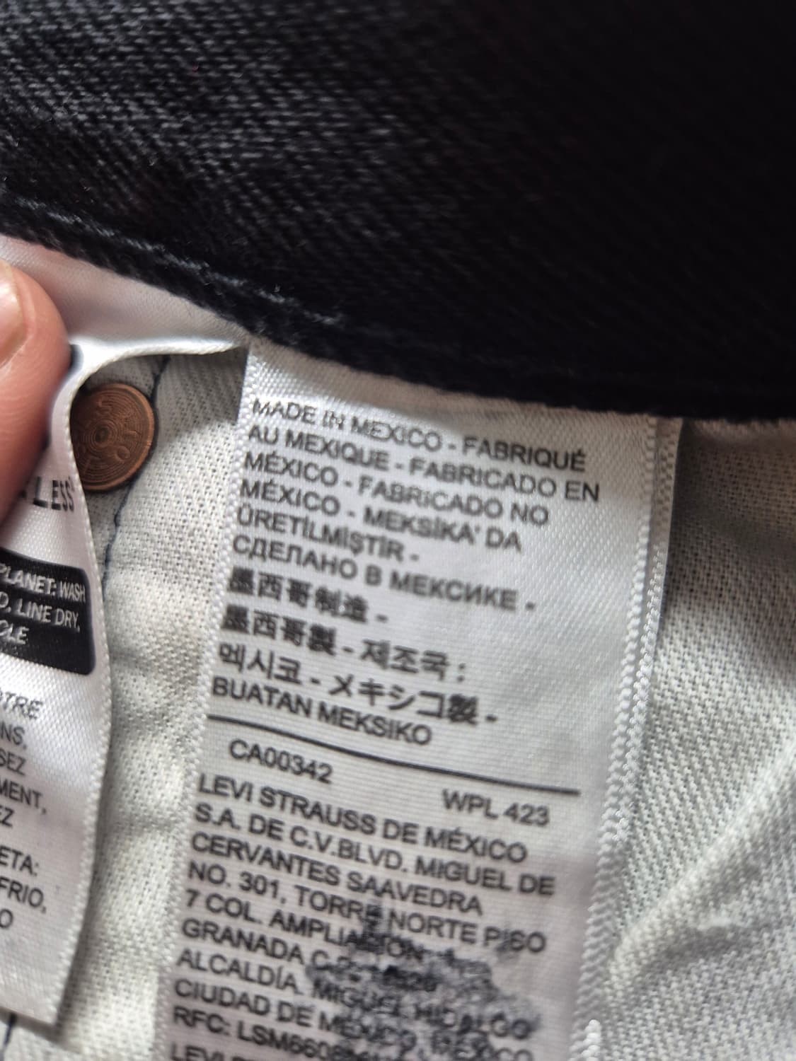 리바이스 501 블랙 w34 (A10) 상품이미지5