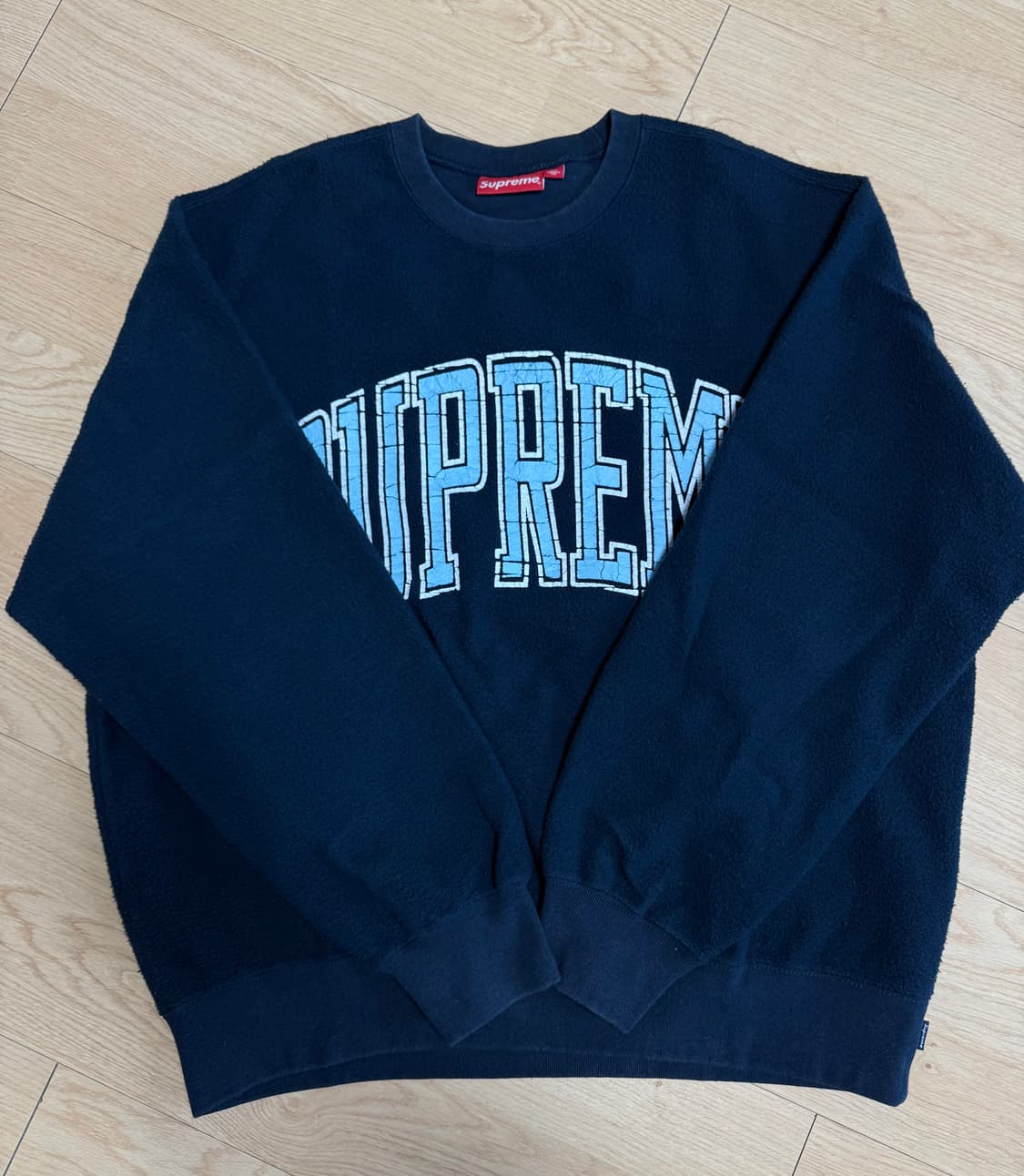 슈프림 인사이드아웃 크루넥 맨투맨 네이비 M 상품이미지1