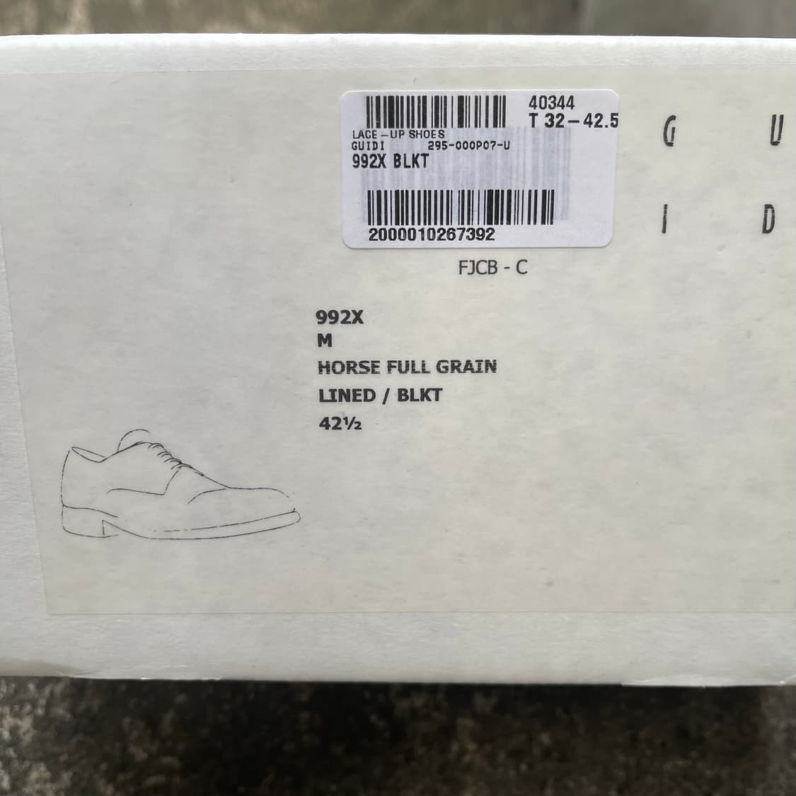 [42.5]Guidi 992X Horse FullGrain Leather 상품이미지8