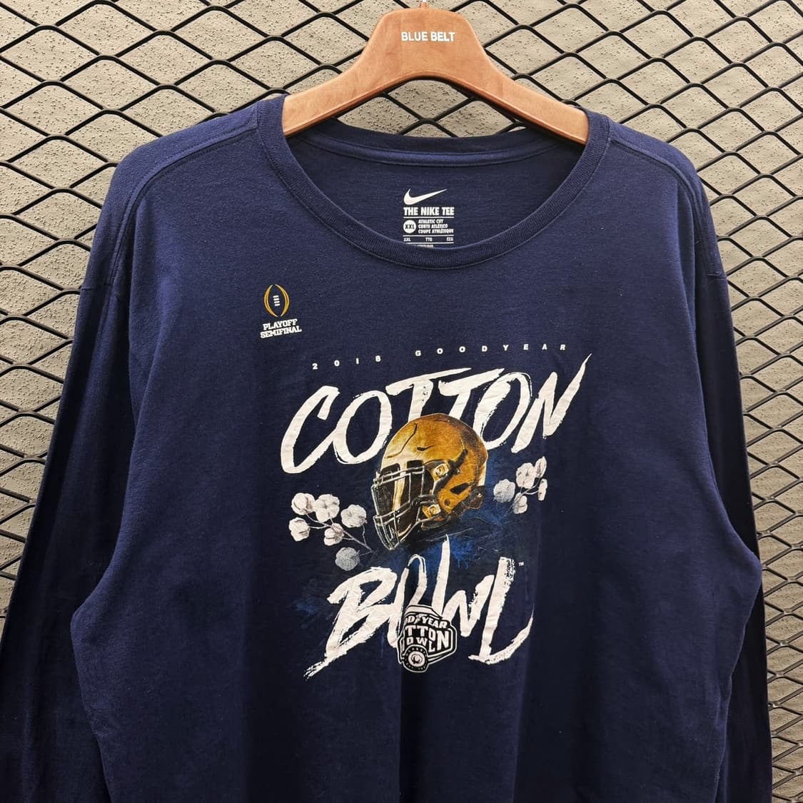 나이키 롱슬리브 칼리지 풋볼 레터링 디테일 네이비 상품이미지4