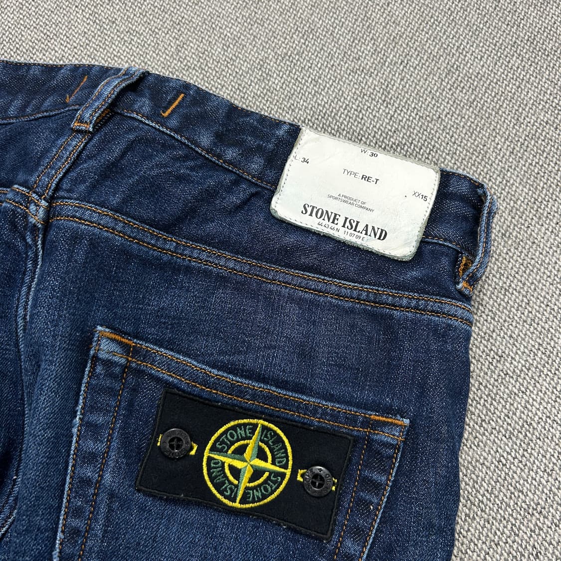 스톤아일랜드 와펜 데님팬츠(30) 상품이미지2