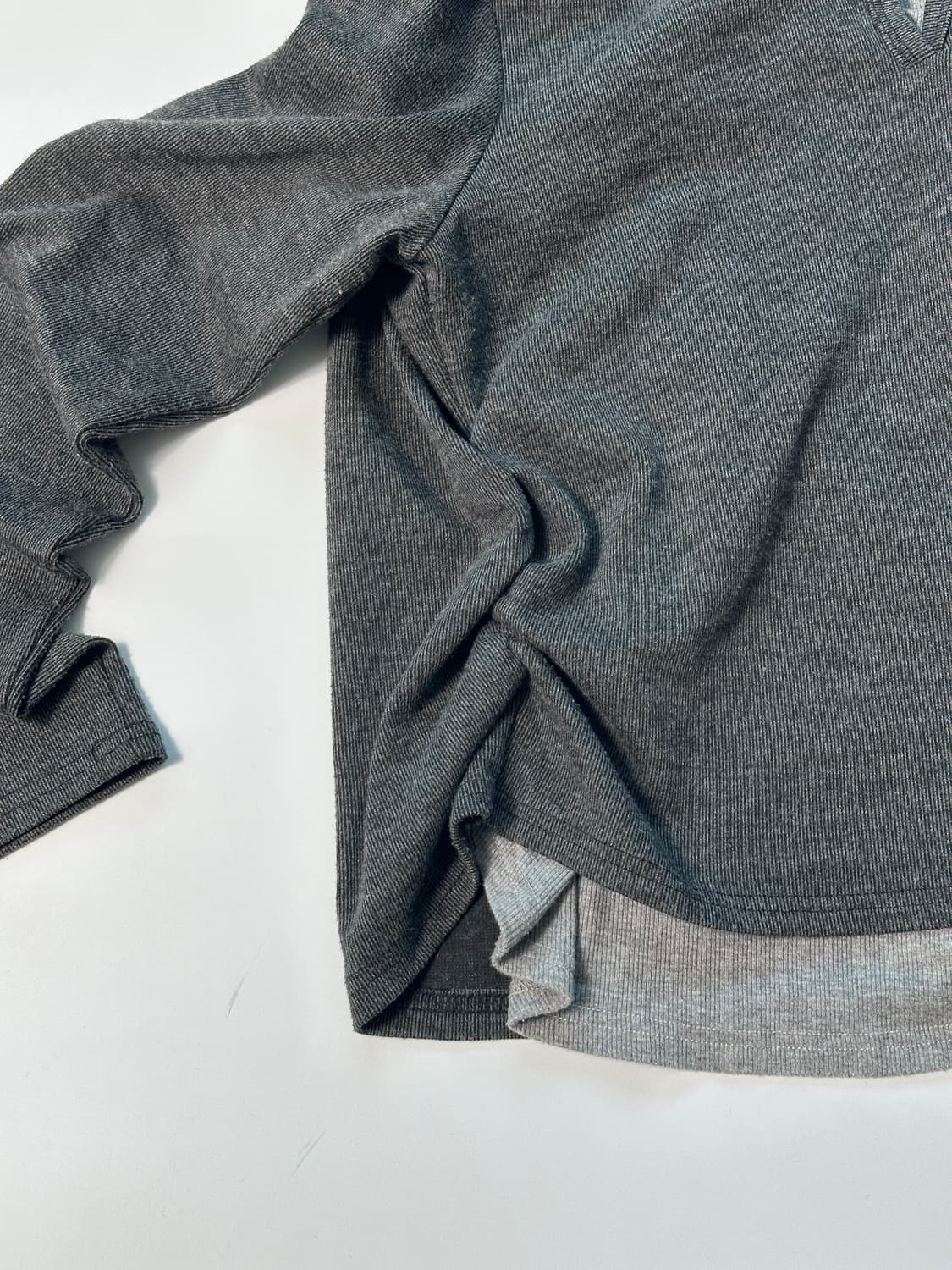 그레이 투톤 롤슬리브 상품이미지6