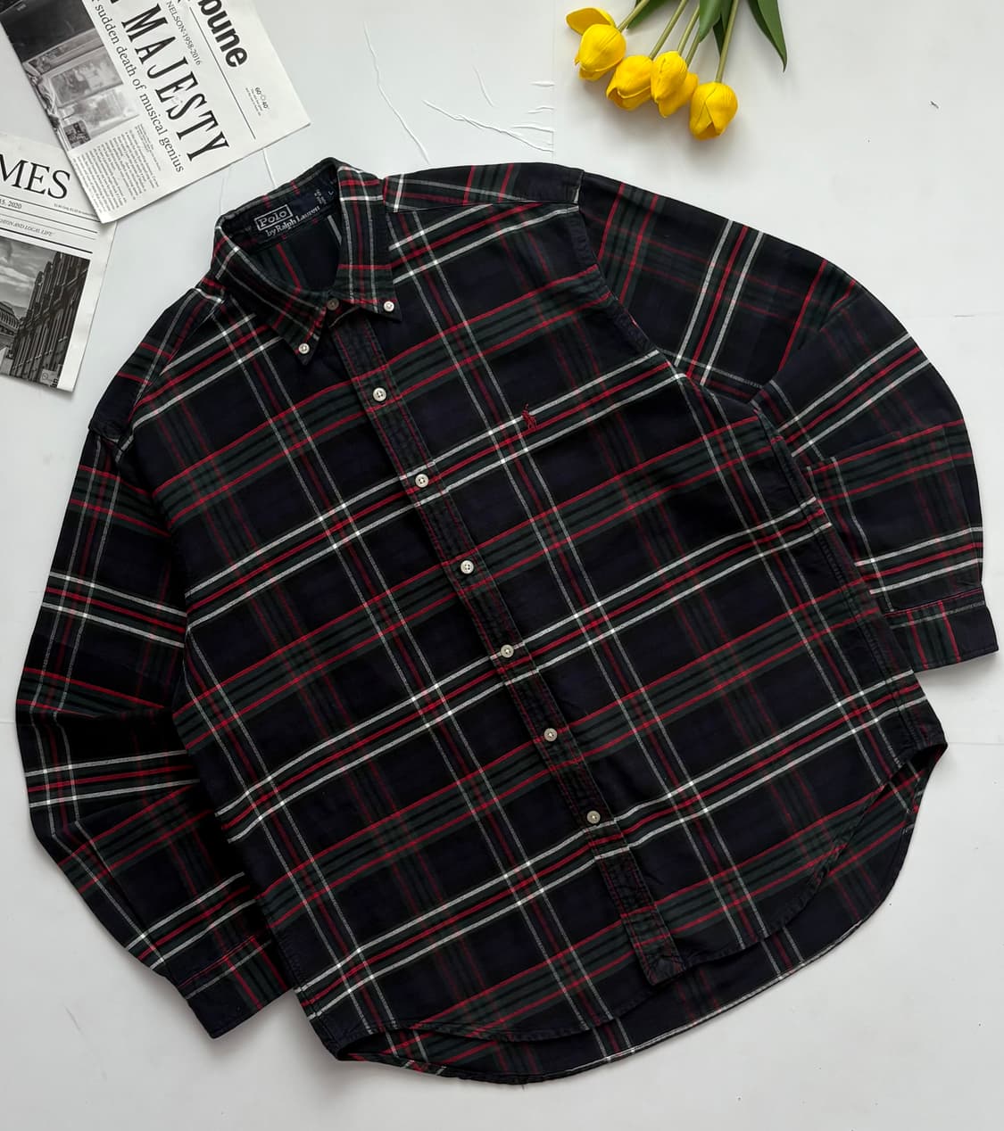 Polo 폴로랄프로렌 빈티지 타탄 체크 셔츠 상품이미지1