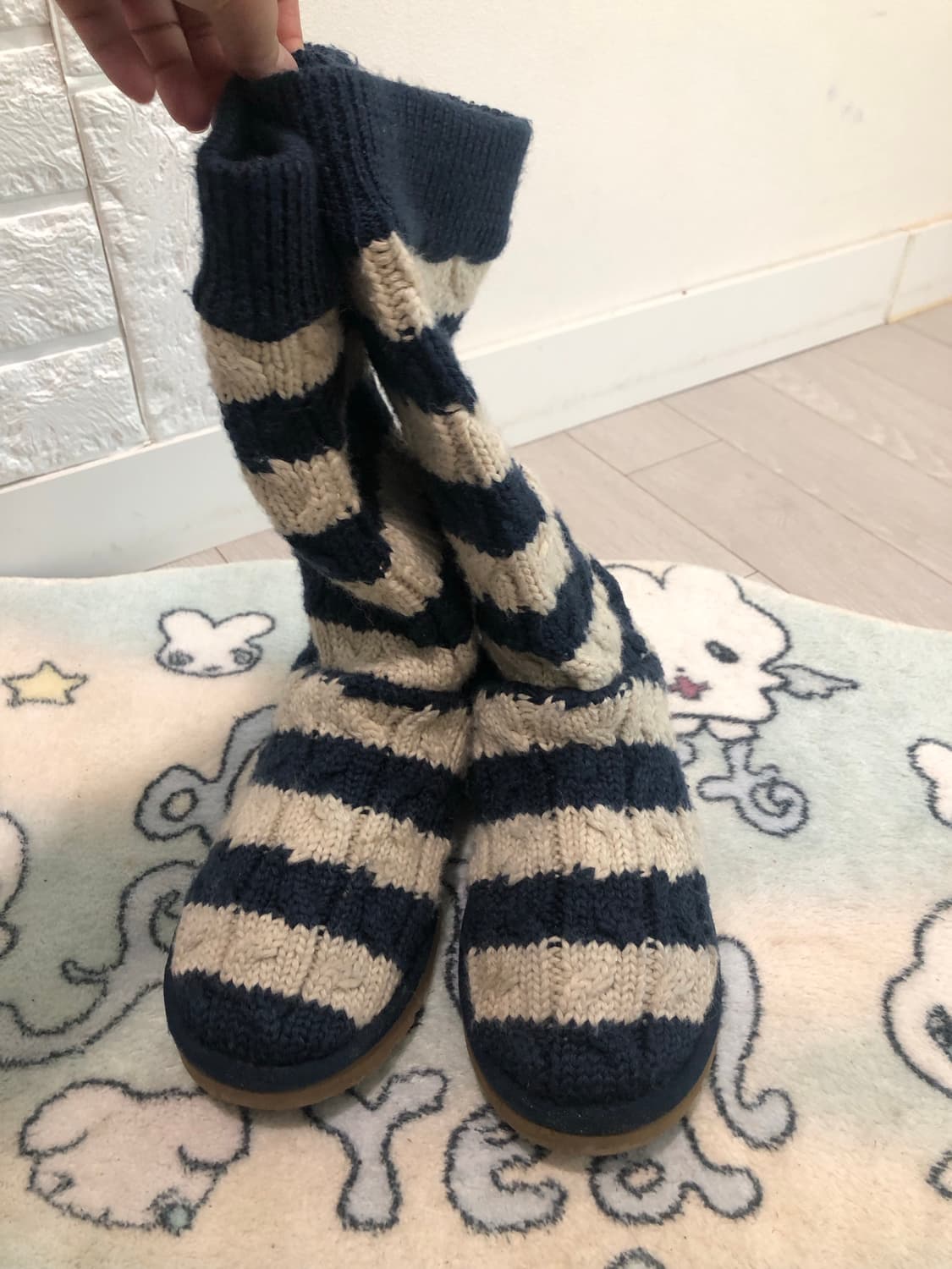 황금사이즈240 니트 어그부츠 상품이미지6