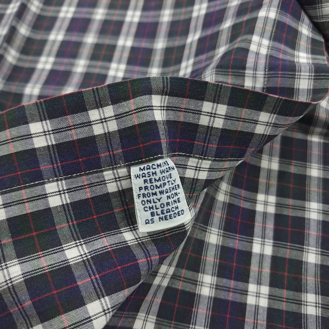 Co898 XL 폴로 랄프로렌 퍼플그린 스몰타탄체크 긴팔 셔츠 남방 상품이미지6