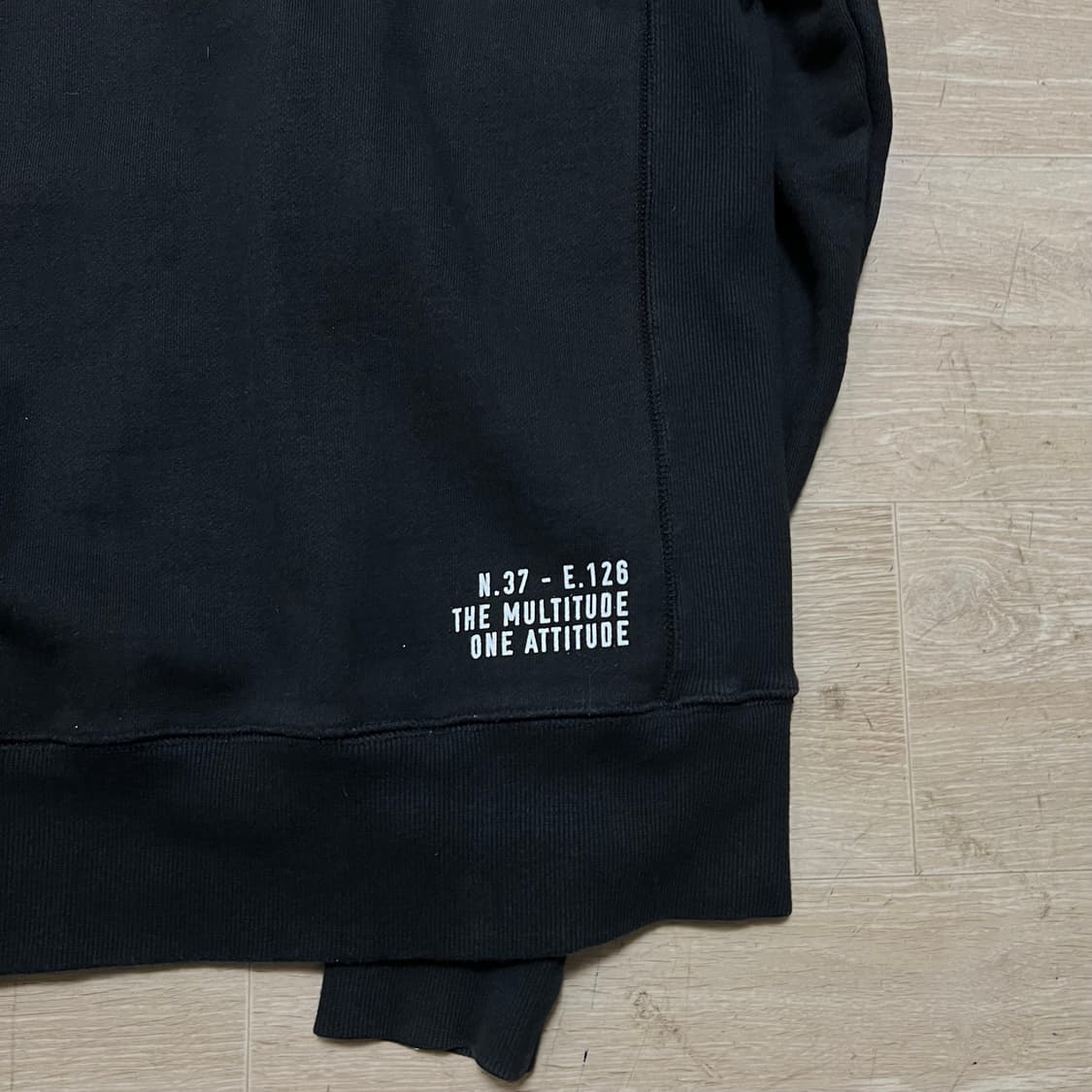 커버낫 멀티튜드 스펠 빅로고 후드티 [블랙] M/95 상품이미지6