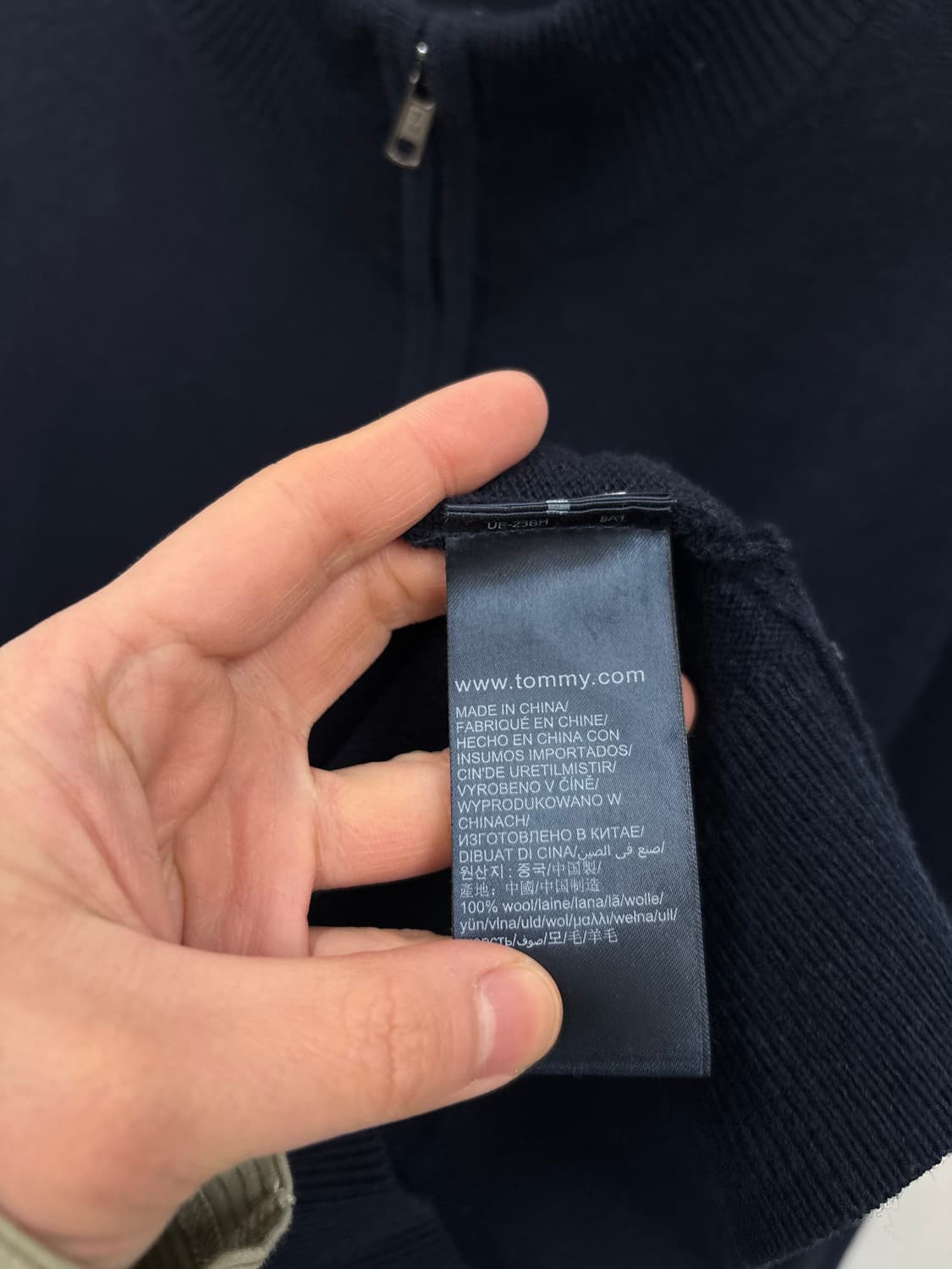 타미힐피거 울 니트 집업 상품이미지6