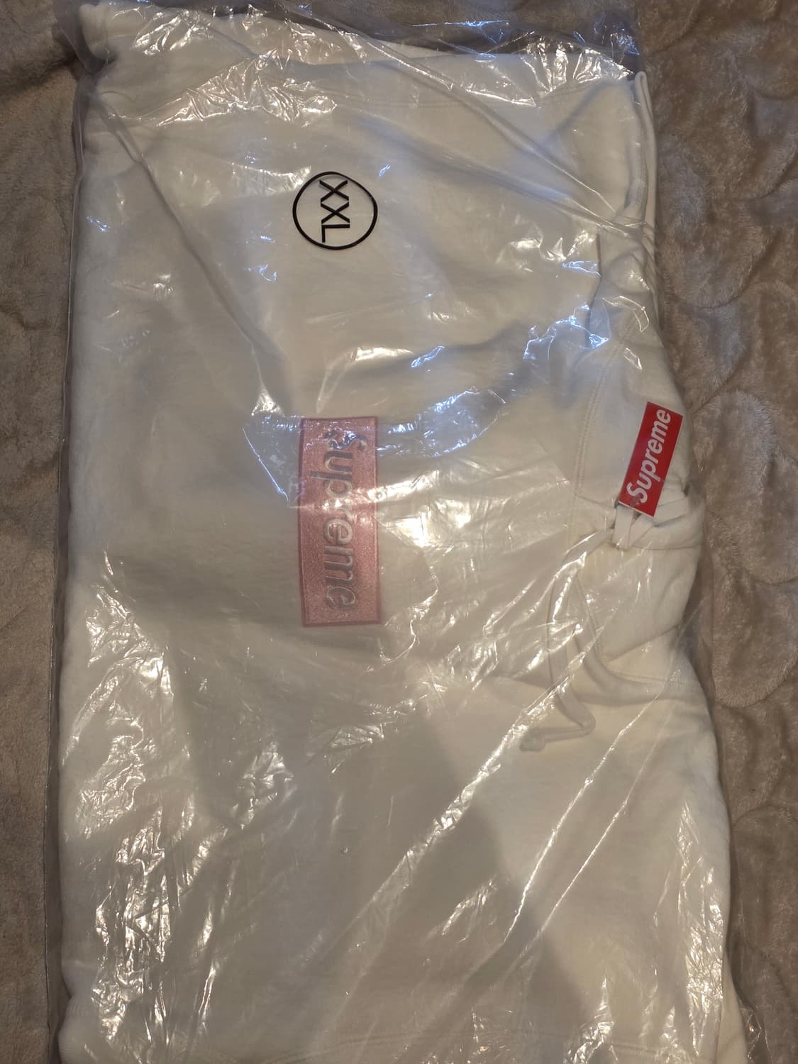 슈프림 박스로고 후드 스웨트셔츠 화이트xxl  - 25fw 상품이미지1