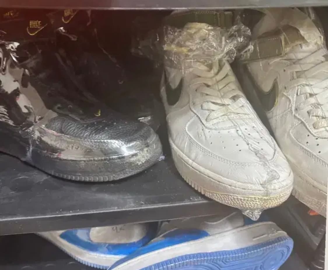 나이키 에어포스1 하이 검/금 1995년 270 상품이미지7