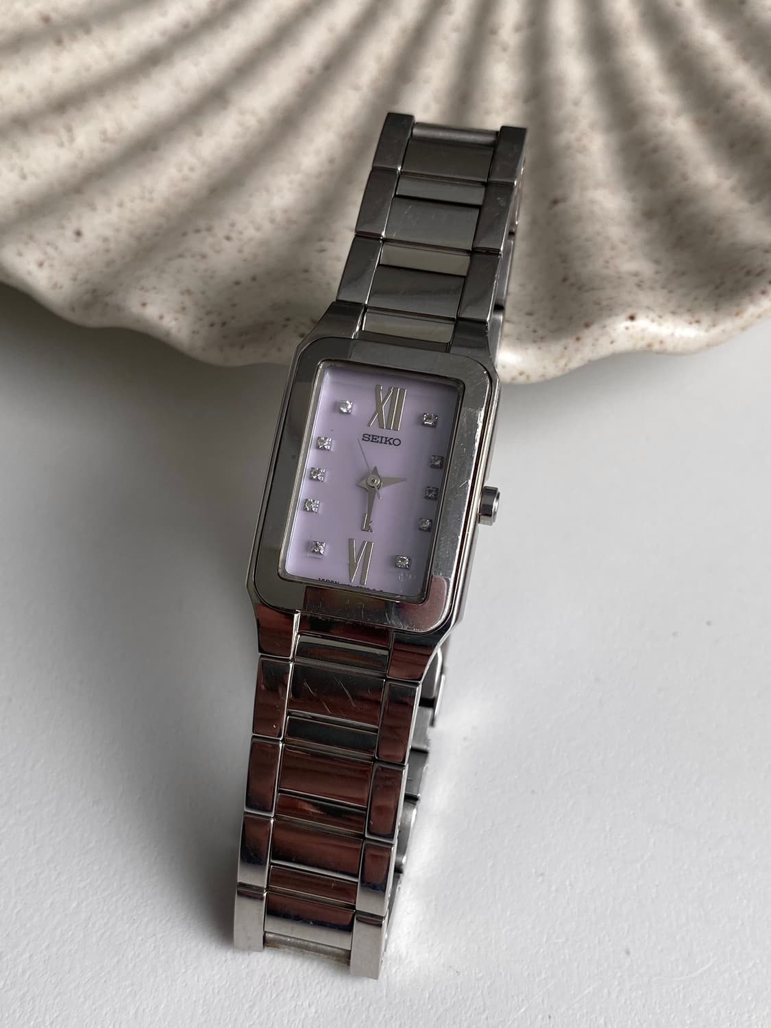 Seiko 세이코 lk 루키아 스퀘어 큐빅 쿼츠 퍼플 상품이미지4