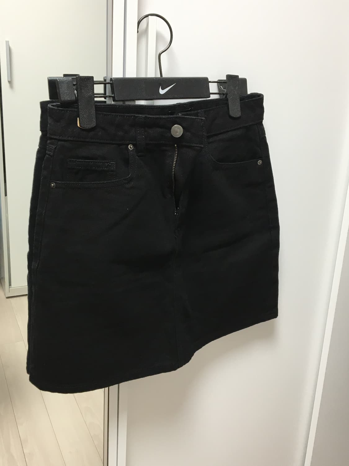 무신사 스탠다드 미니 스커트 블랙 상품이미지3