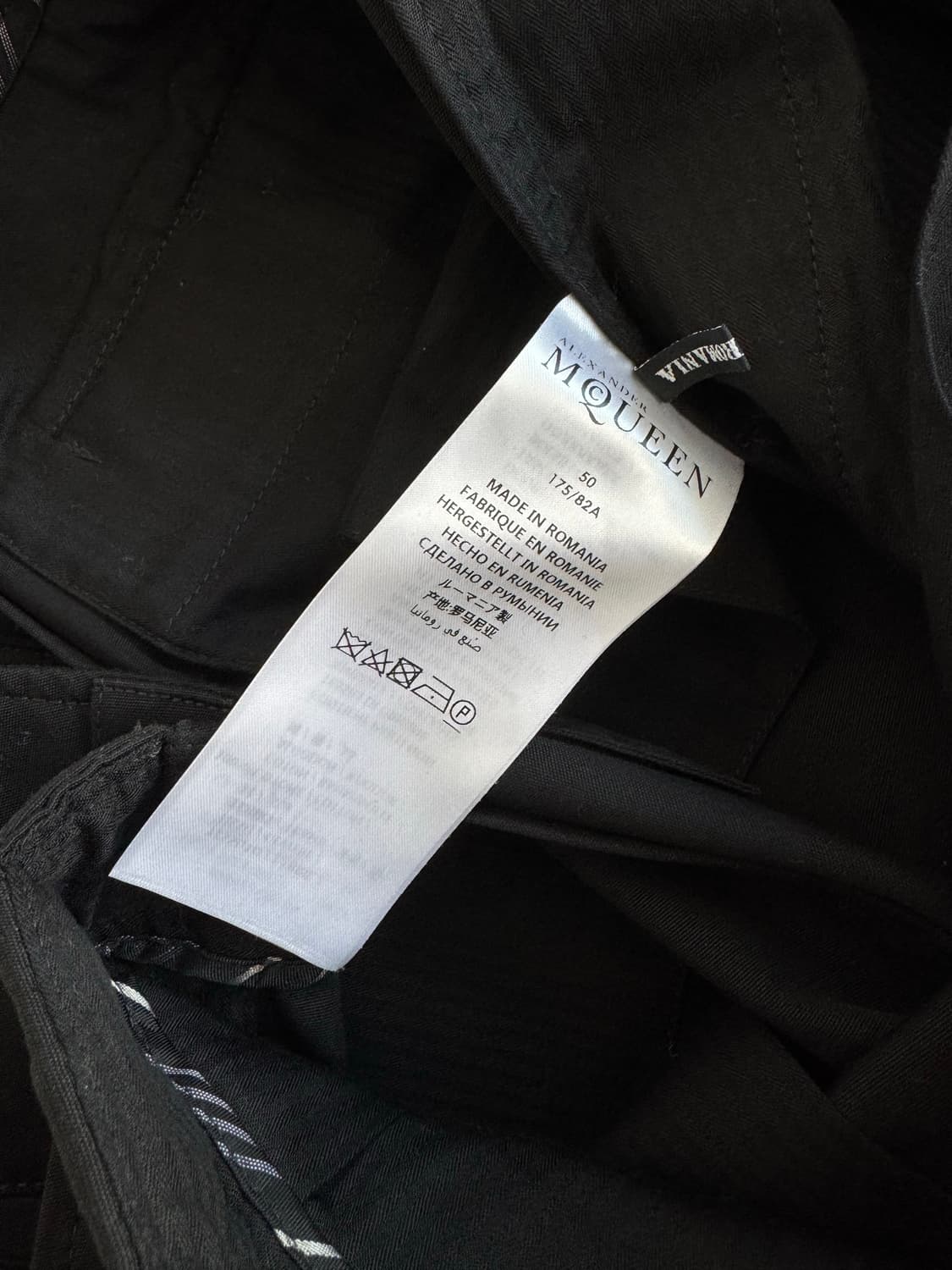 알렉산더맥퀸 스트레이트 슬랙스 팬츠 50 상품이미지7